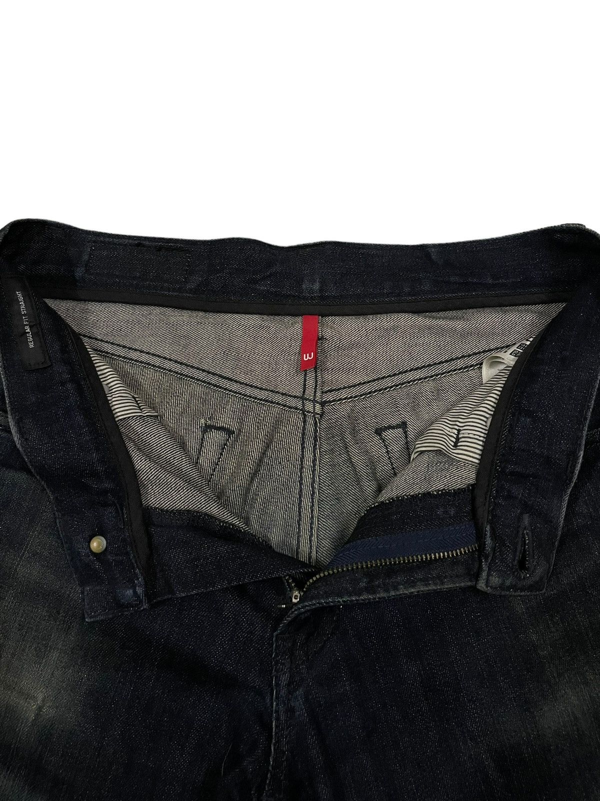 Jun Takahashi Japanese Denim Uniqlo Faded Wash Loose Straight Ripped Jeans Size US 31 - 11 Thumbnail
