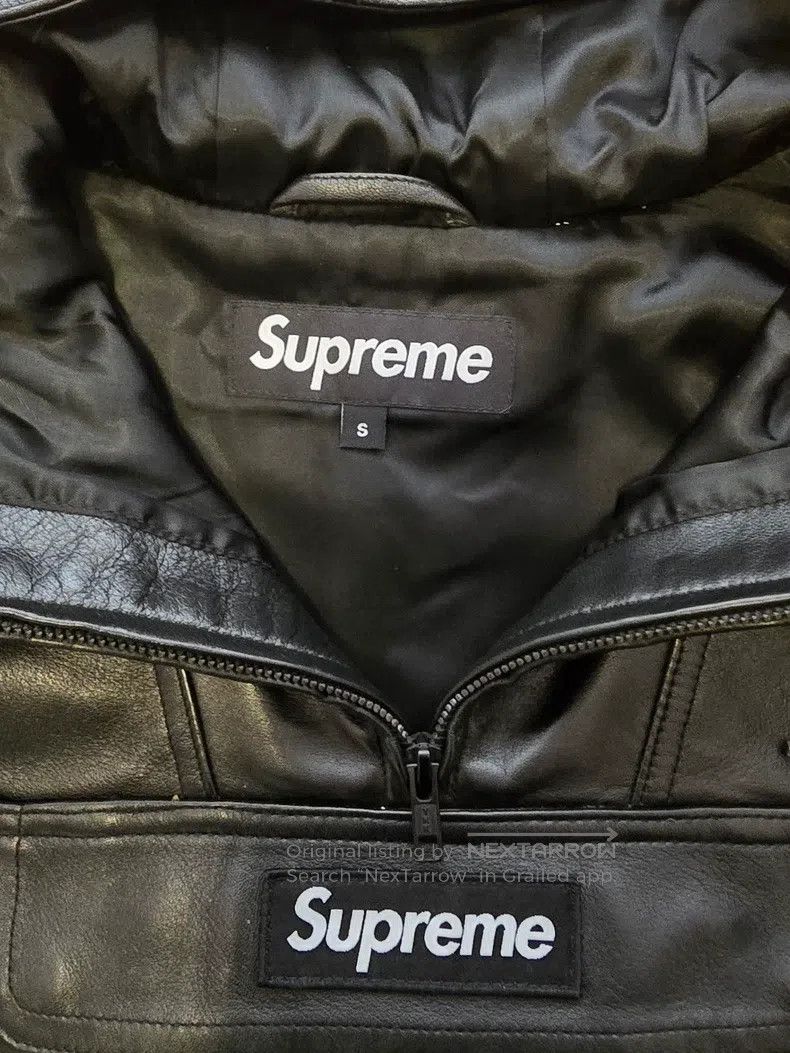 Saint Laurent Paris Saint Laurent Paris Leather Jacket Sweatshirt Size US S / EU 44-46 / 1 - 2 Thumbnail