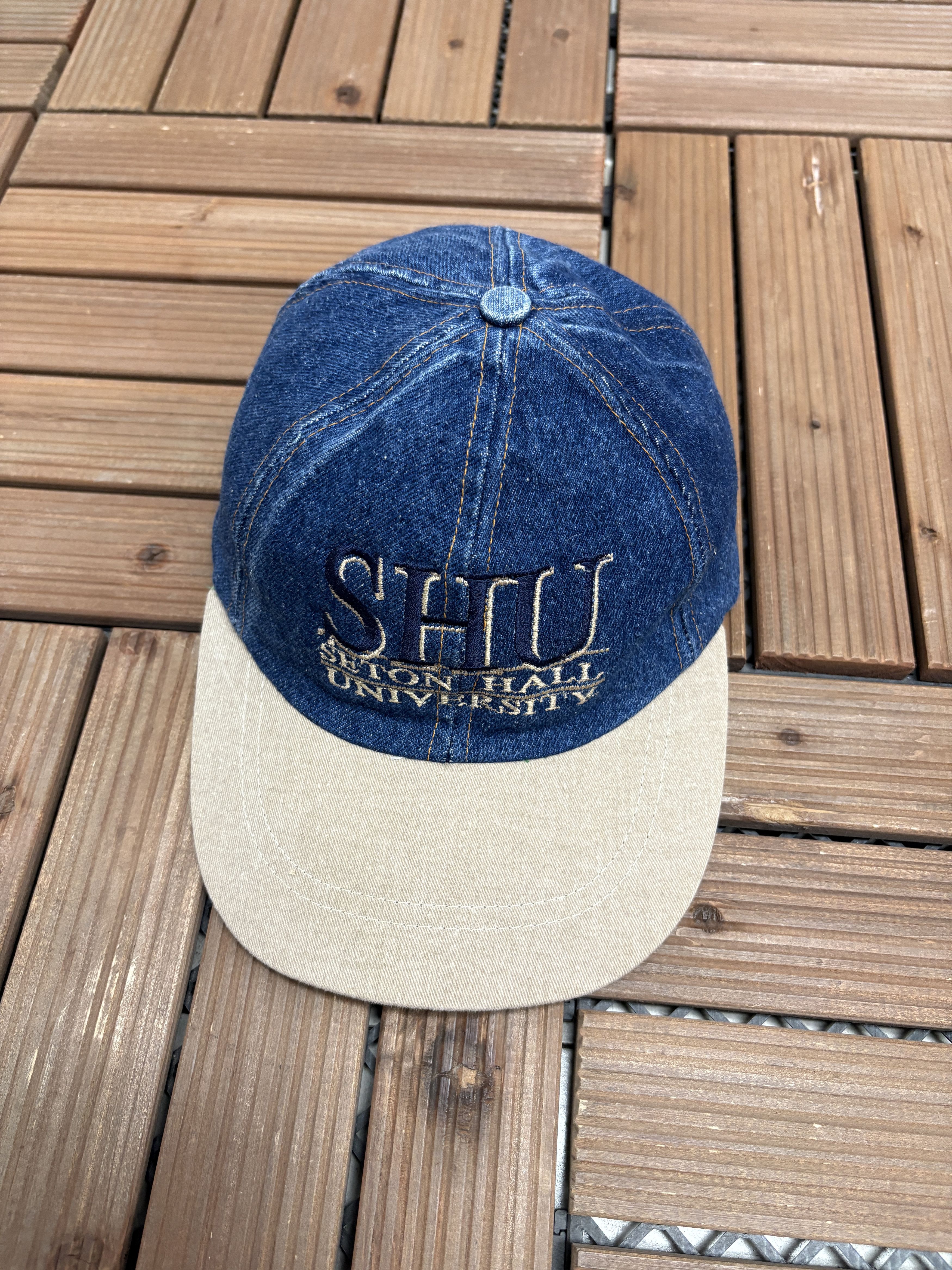 Vintage Seton Hall Pirates Vintage Metal Clasp Blue Hat Cap Size ONE SIZE - 1 Thumbnail