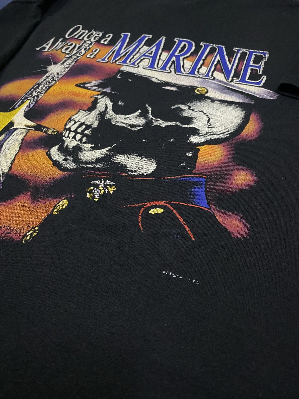 Vintage Vintage Once a Marine always a Marine Tee Size US L / EU 52-54 / 3 - 5 Thumbnail
