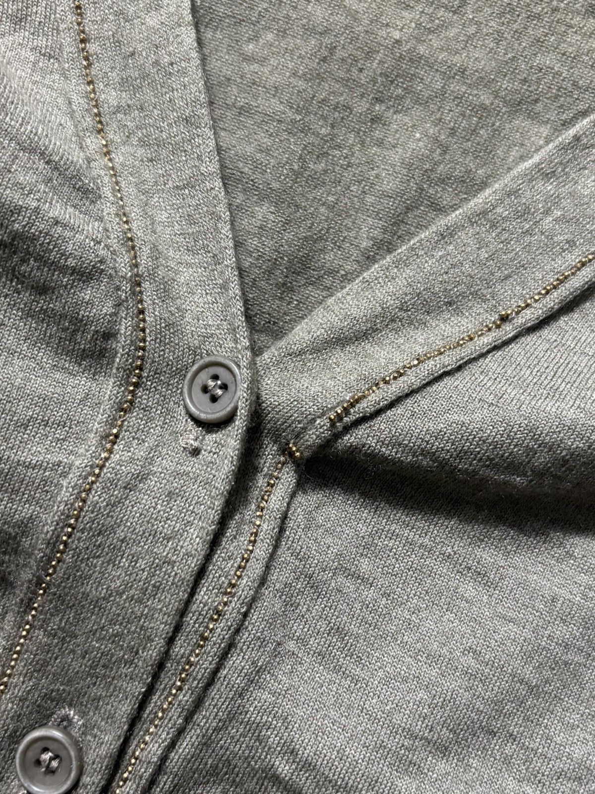 Brunello Cucinelli BRUNELLO CUCINELLI CASHMERE V NECK DECORATED BEADS CARDIGAN Size M / US 6-8 / IT 42-44 - 11 Thumbnail