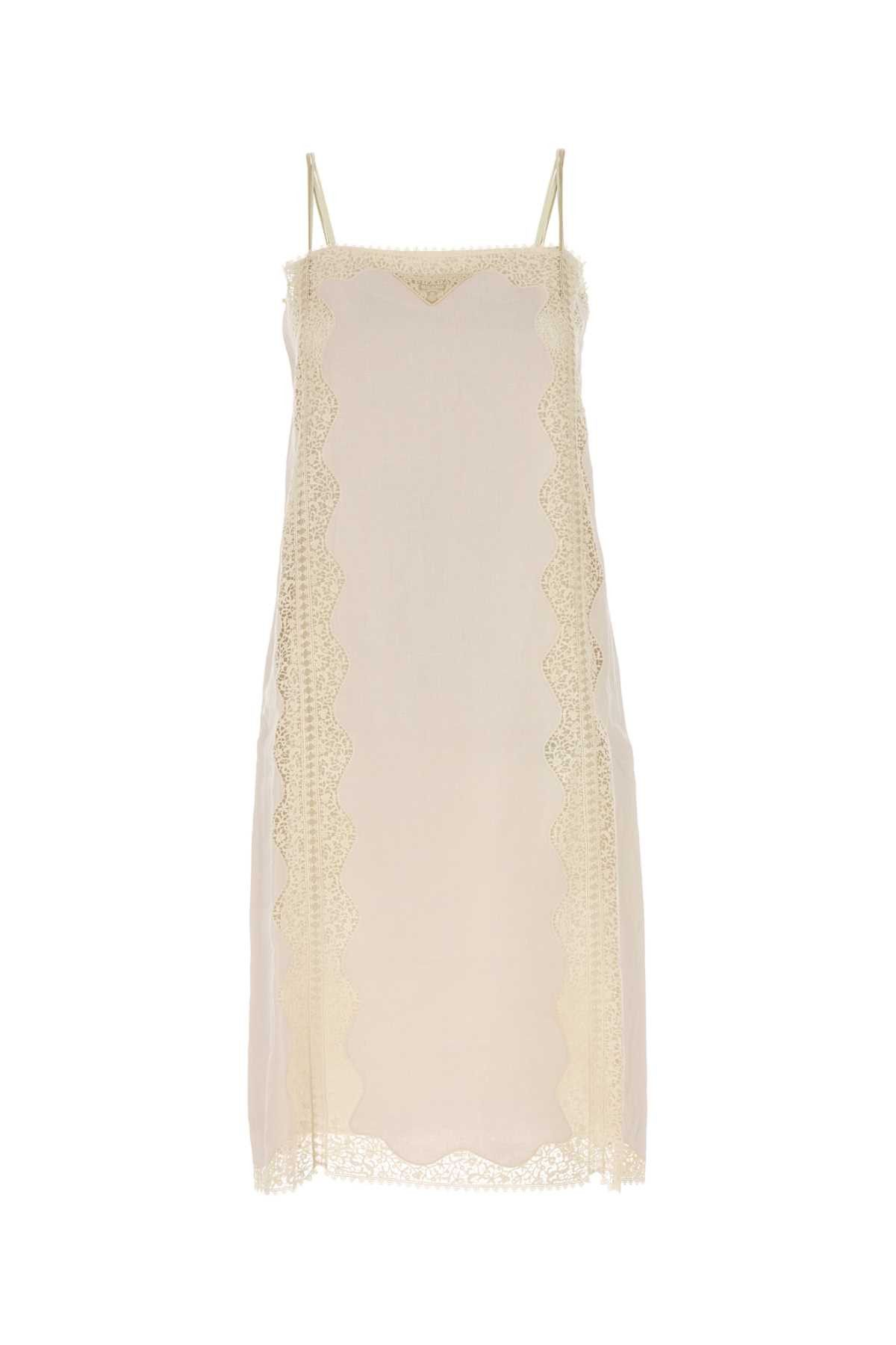 Prada Ivory Linen Dress Size S / US 4 / IT 40 - 1 Thumbnail