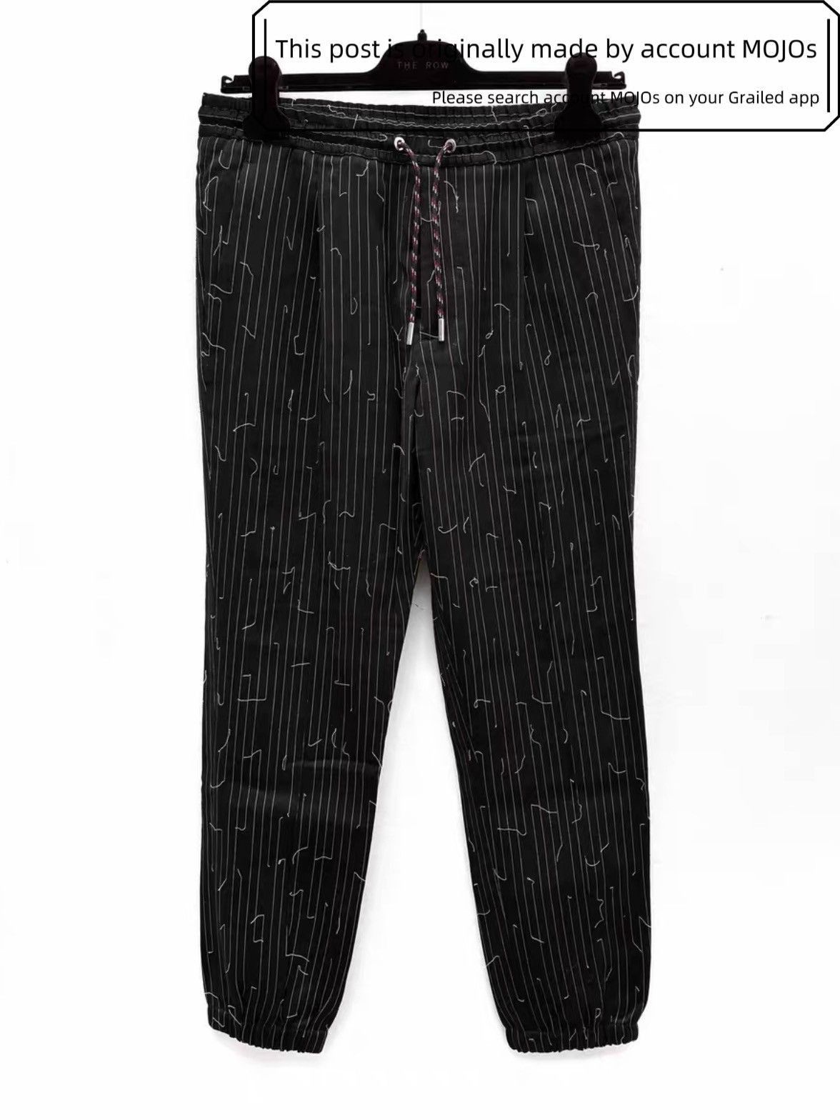 Dior × Hedi Slimane Dior Homme 07AW Runway Black Drop Crotch Pants