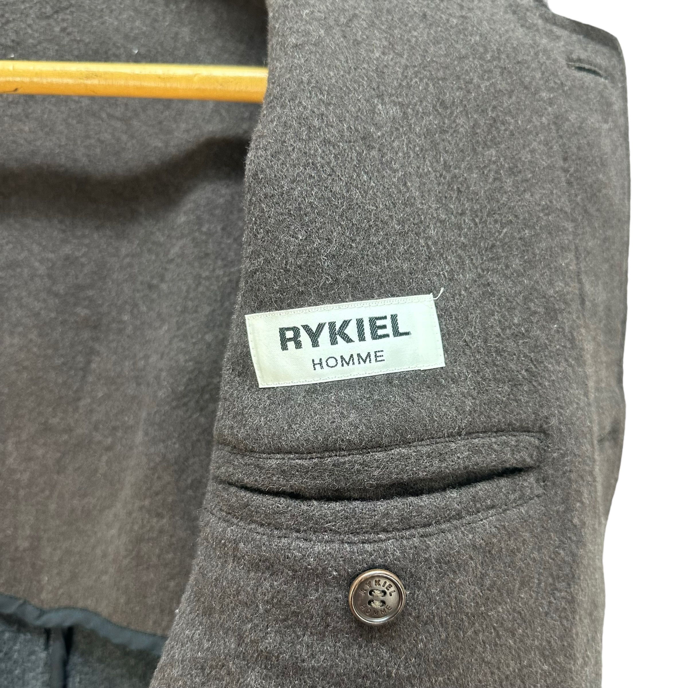 Japanese Brand RYKIEL HOMME WOOL COAT #7846-182 Size US M / EU 48-50 / 2 - 8 Thumbnail