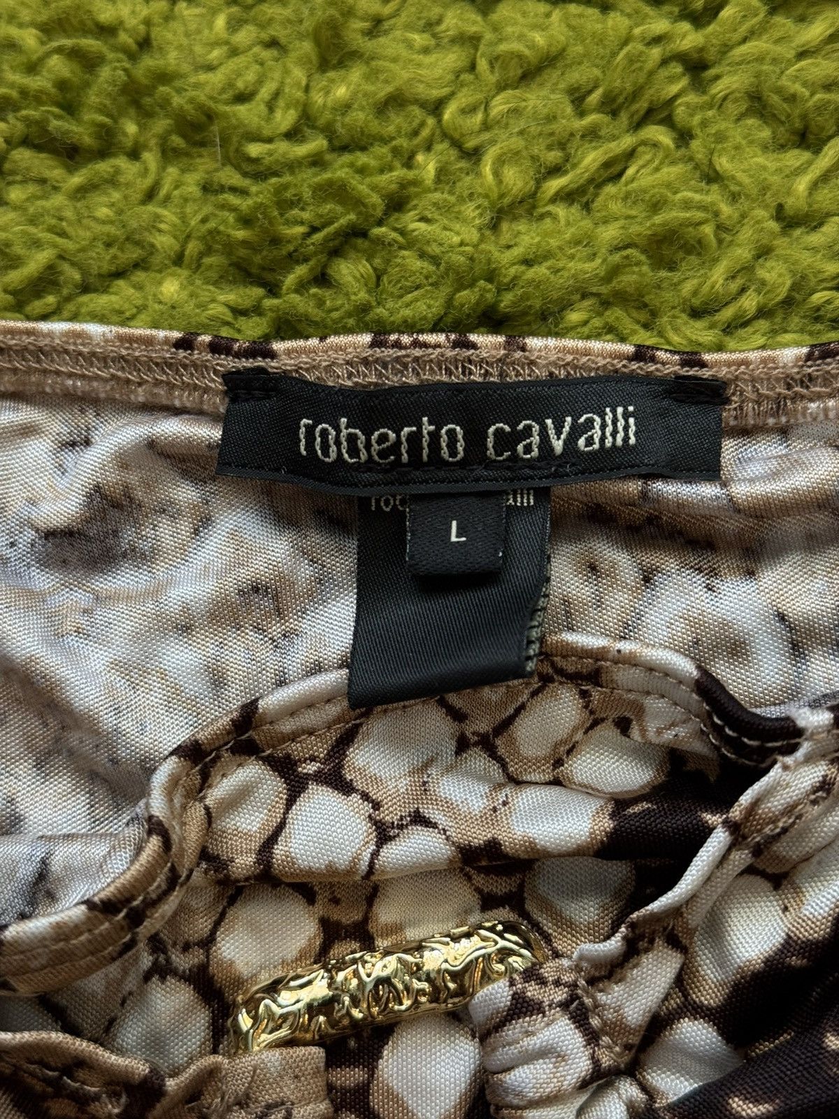 Roberto Cavalli Roberto Cavalli 2000s vintage snakeskin pattern tank top Y2K Size S / US 4 / IT 40 - 4 Thumbnail