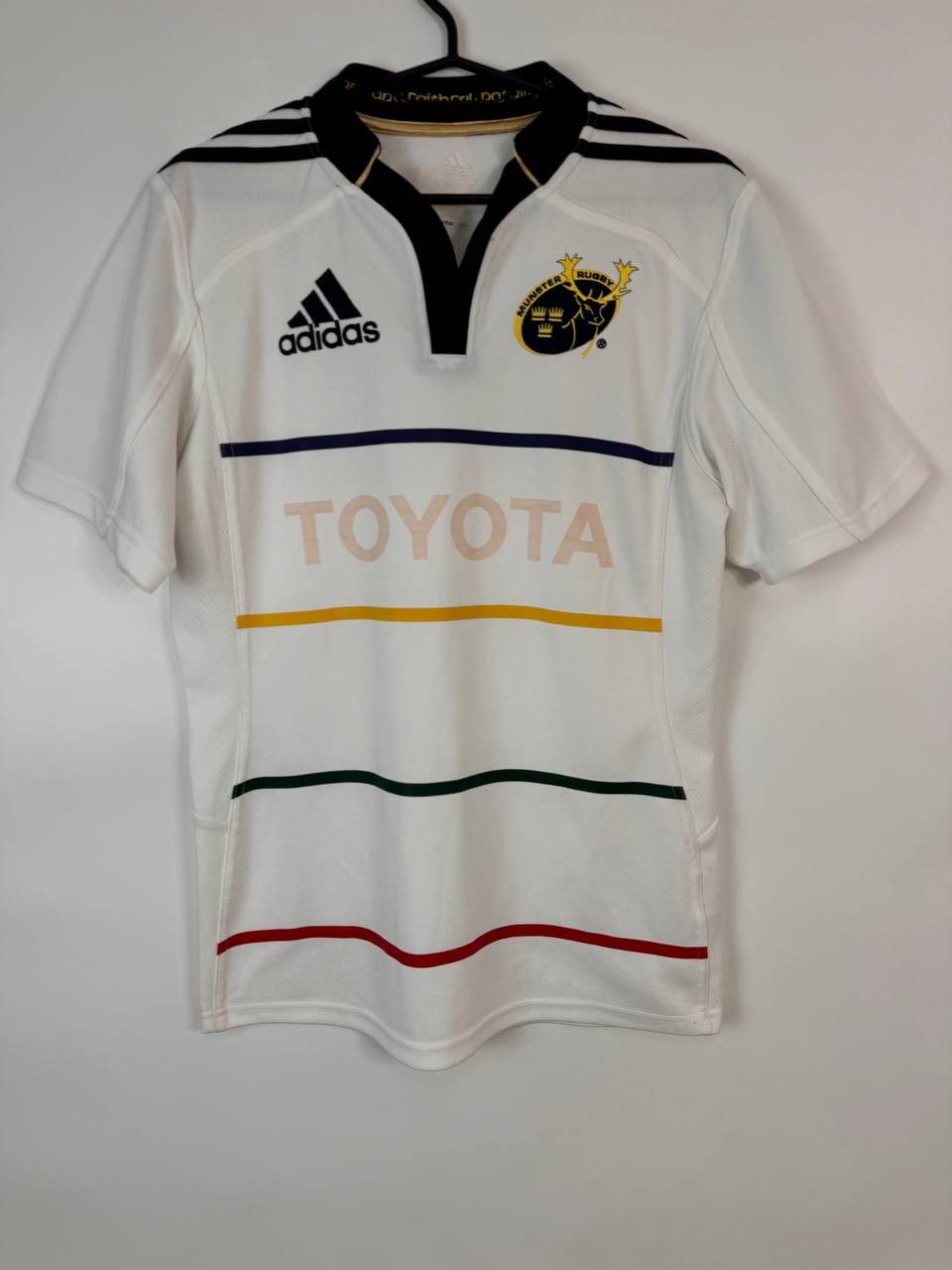 Adidas 2011-12 MUNSTER RUGBY PRO AWAY SHIRT Adidas V13301 Size US S / EU 44-46 / 1 - 1 Thumbnail