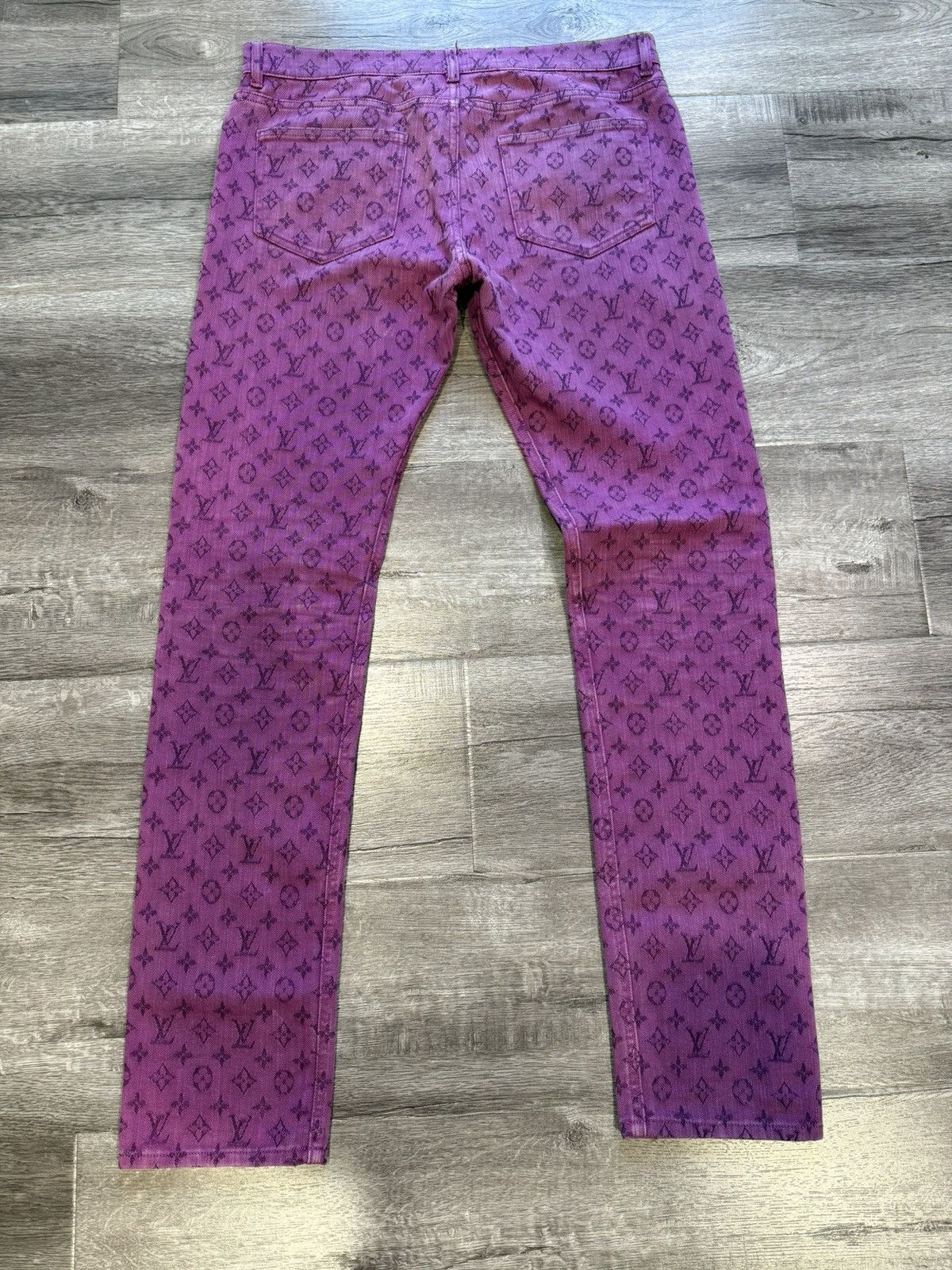 Louis Vuitton Louis Vuitton Purple Monogram Denim Pants Size US 32 / EU 48 - 2 Thumbnail