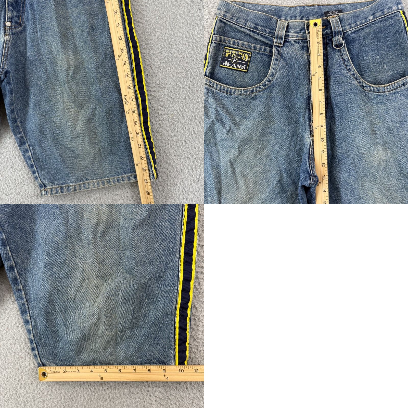 Vintage VINTAGE PACO Jeans Shorts Mens 32 Blue Baggy Denim Jorts Streetwear Skater Bermuda Hip Hop Streetwear 32 Mens Blue Denim Shorts Size US 32 / EU 48 - 9 Thumbnail