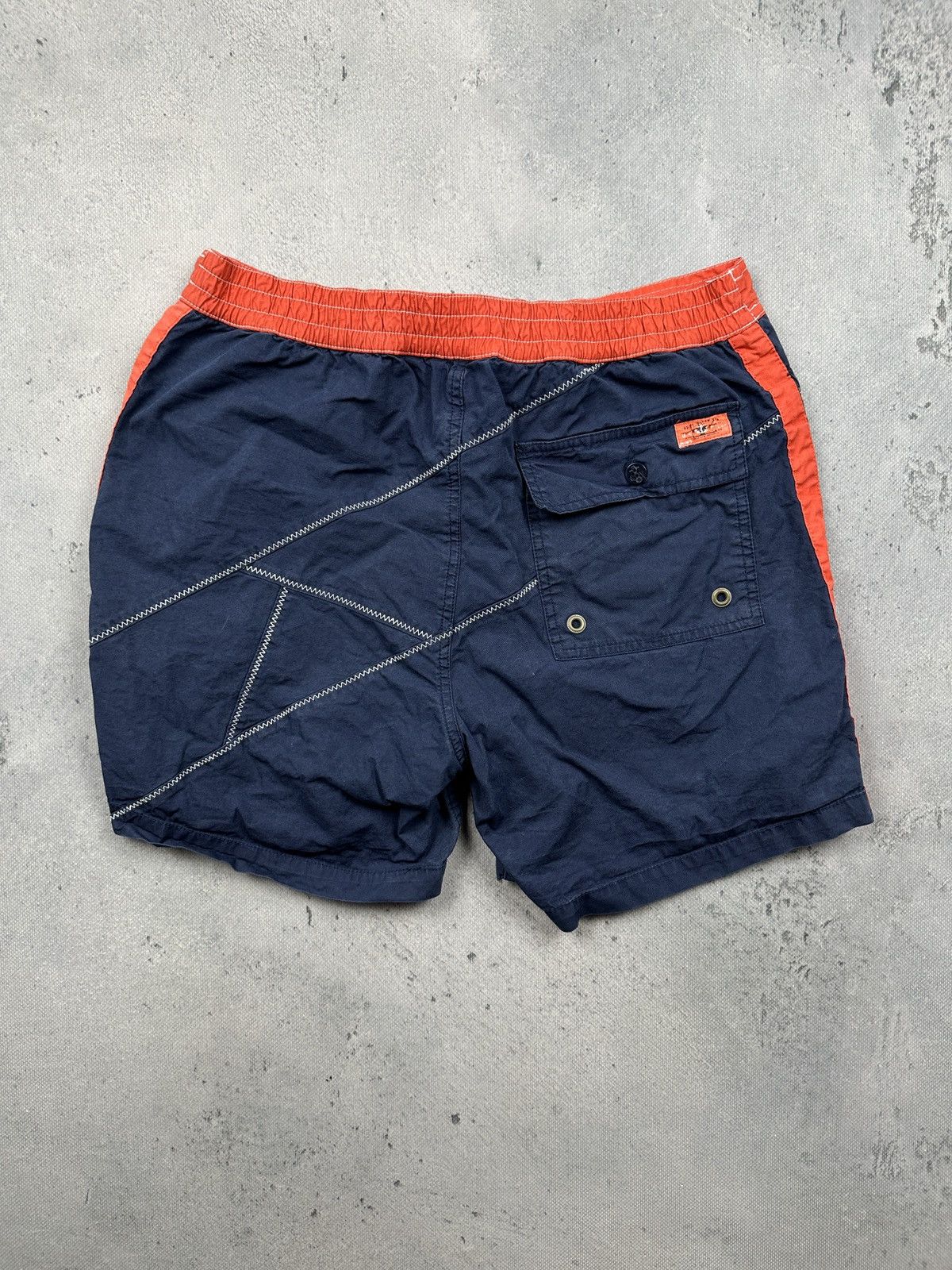 Polo Ralph Lauren Polo Ralph Lauren Vintage Sailing Swim Shorts Navy Red Size US 32 / EU 48 - 5 Thumbnail