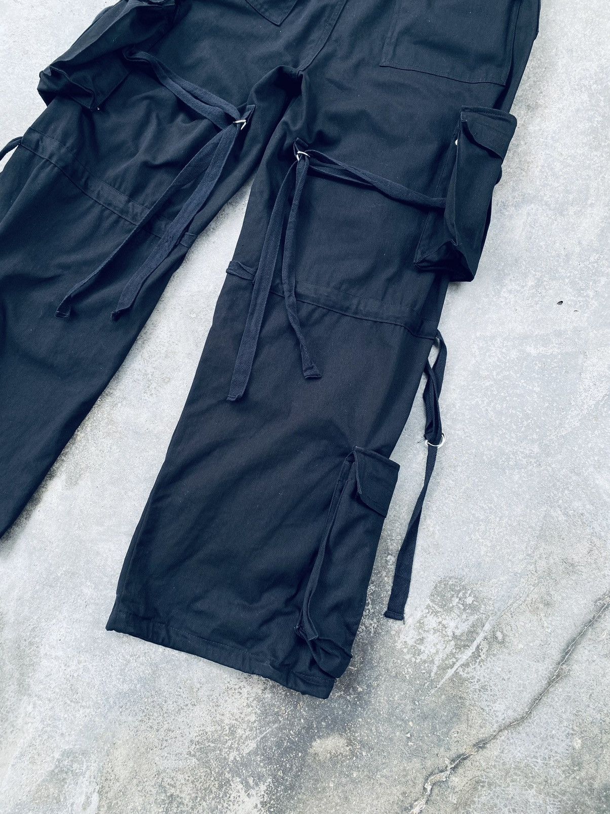 Japanese Brand Vintage Black Barcara Bondage Cargo Pants Size US 34 / EU 50 - 9 Thumbnail