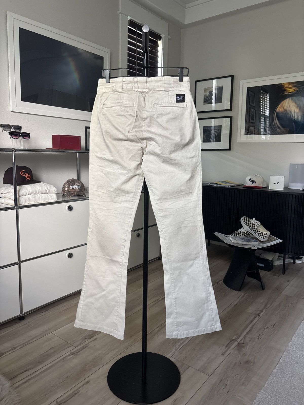 Gallery Dept. GALLERY DEPT | DISTRESSED CHINO LOGO FLARE JEANS Size US 29 - 2 Thumbnail