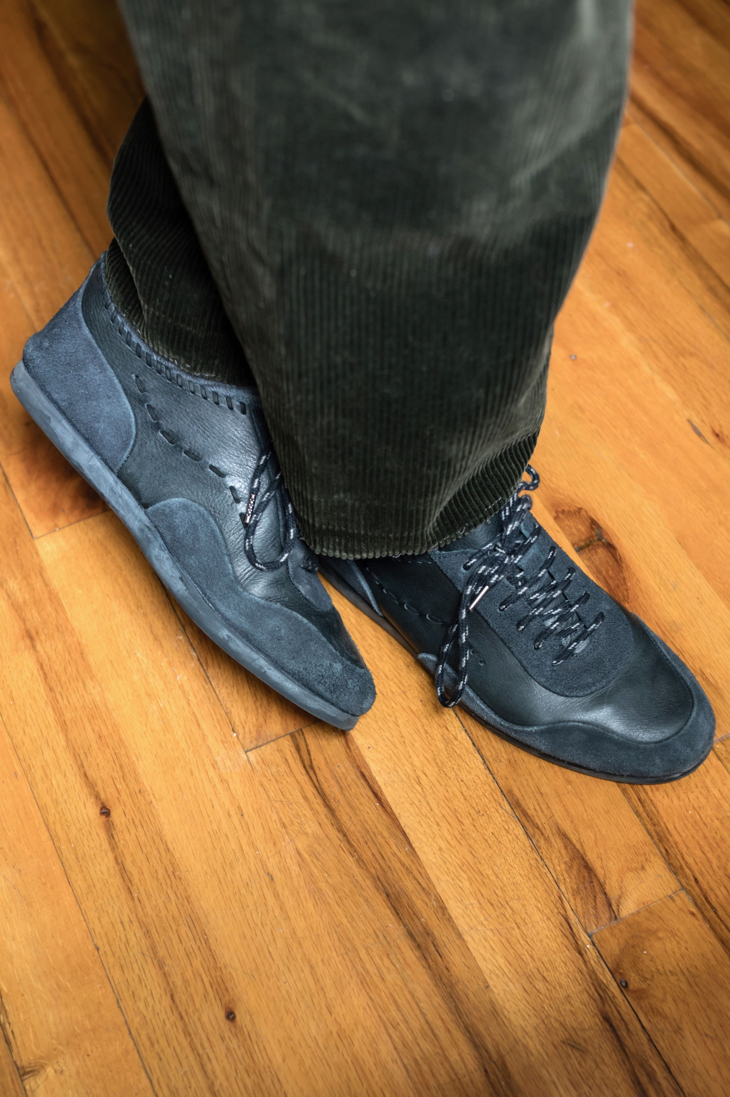 Stoffa Stoffa Special Edition Leather and Suede Trainer - Size 9.5 Size US 9.5 / EU 42-43 - 4 Thumbnail
