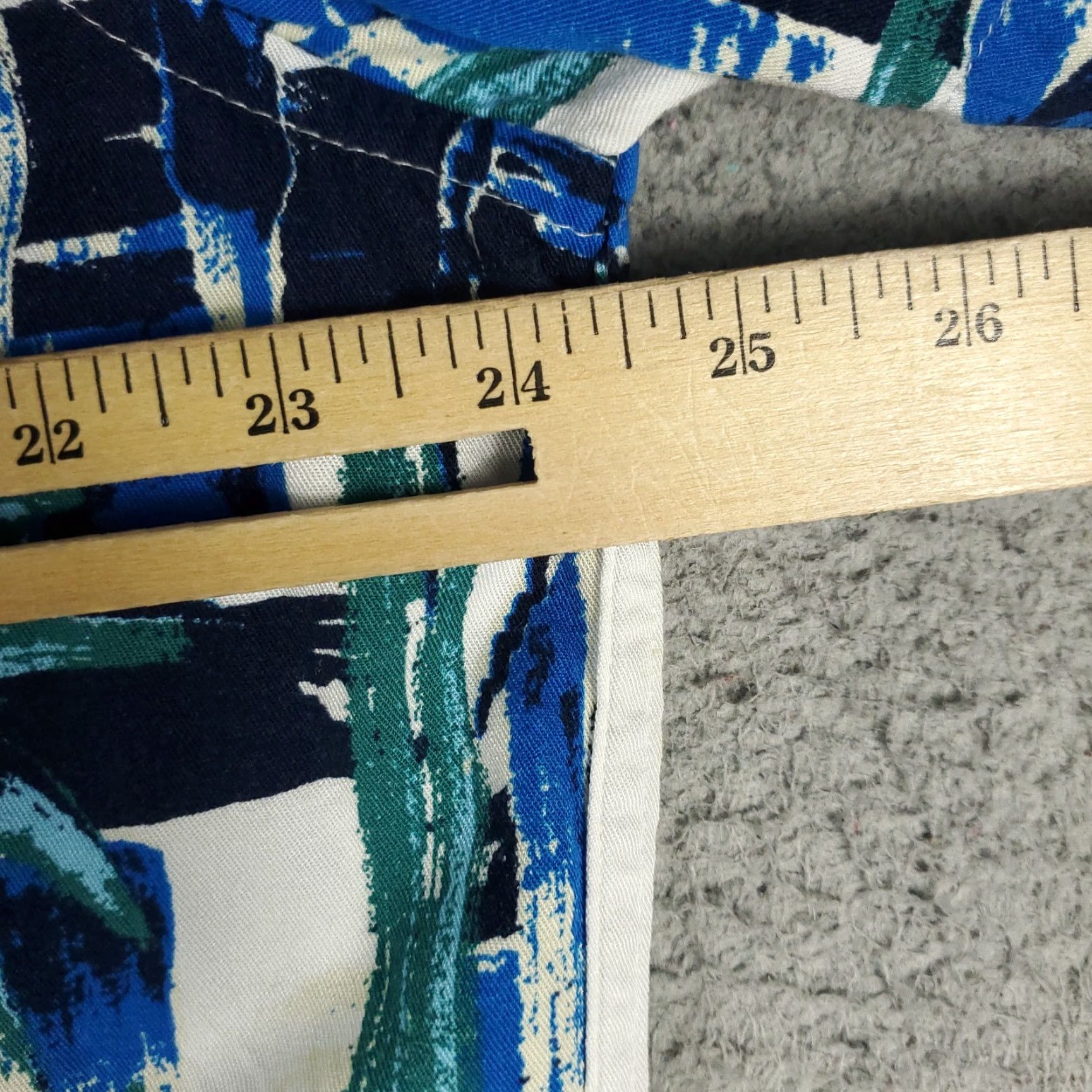 Original Penguin VINTAGE Penguin Shirt Mens 2XL Blue Viscose Camp Collar Button Up Palm Tree Print Size US XXL / EU 58 / 5 - 6 Thumbnail