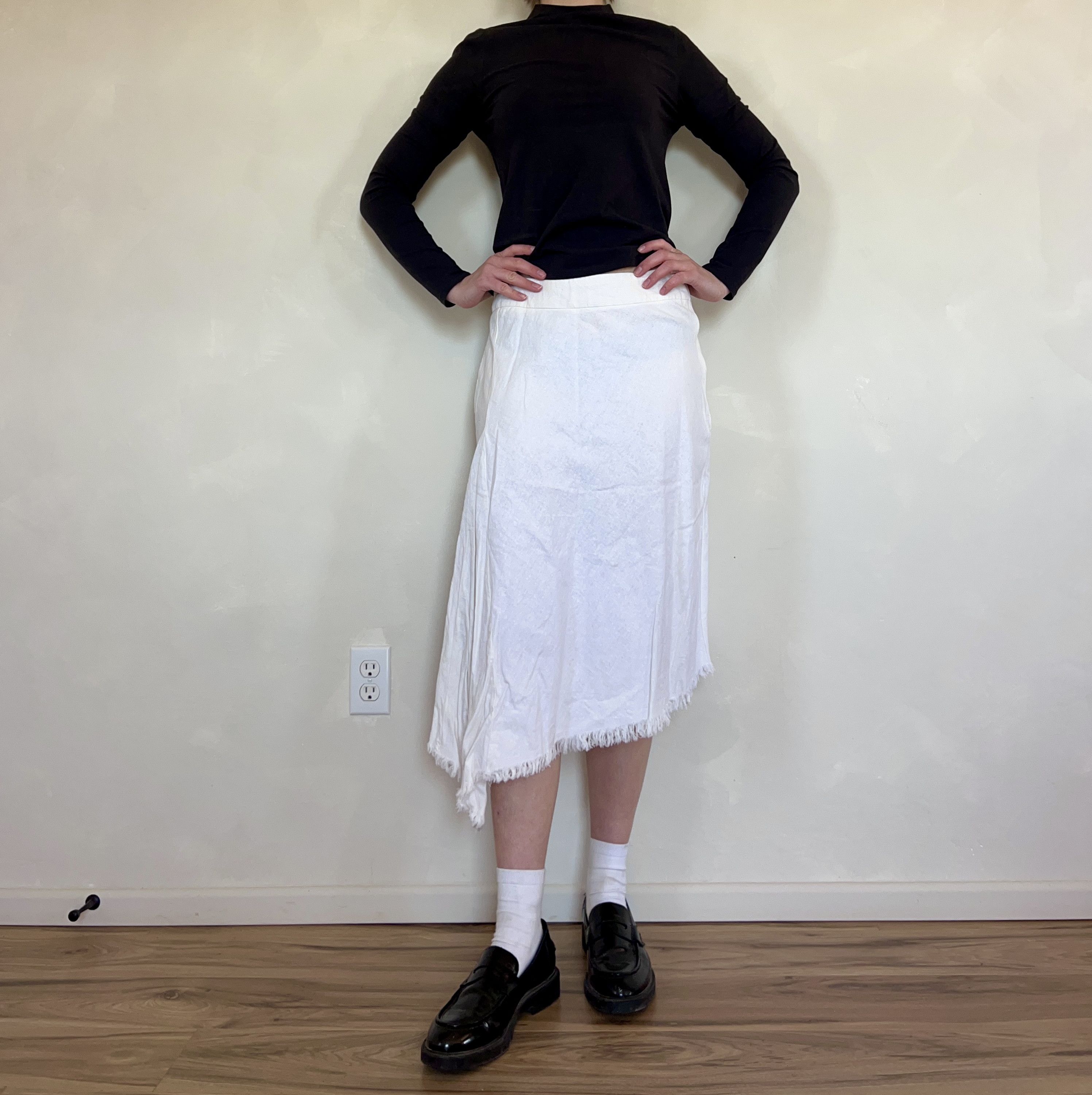 Other Women's Linen White Skirt Size 28" / US 6 / IT 42 - 1 Thumbnail