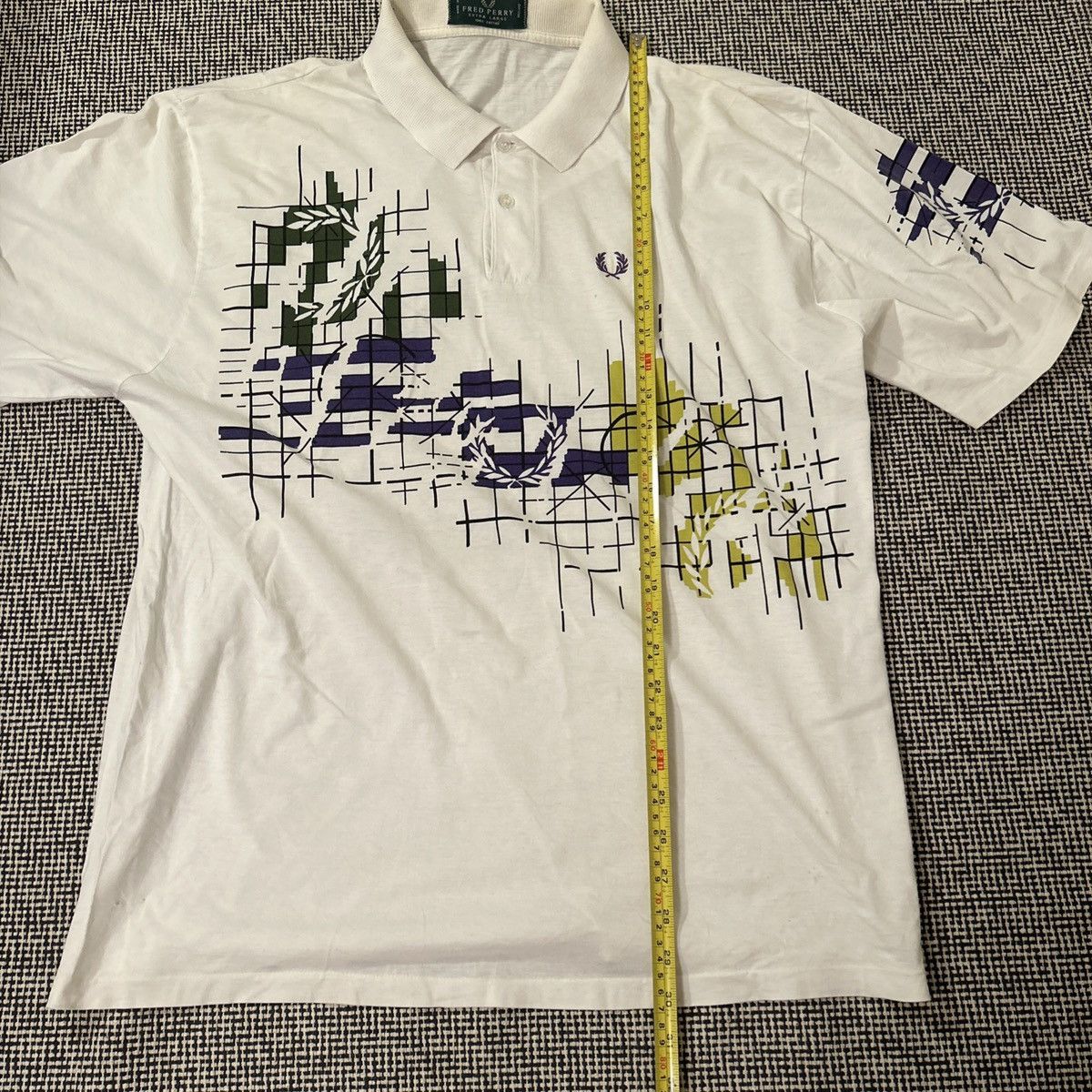 Fred Perry Vintage Fred Perry tennis AOP polo Size US XL / EU 56 / 4 - 14 Thumbnail