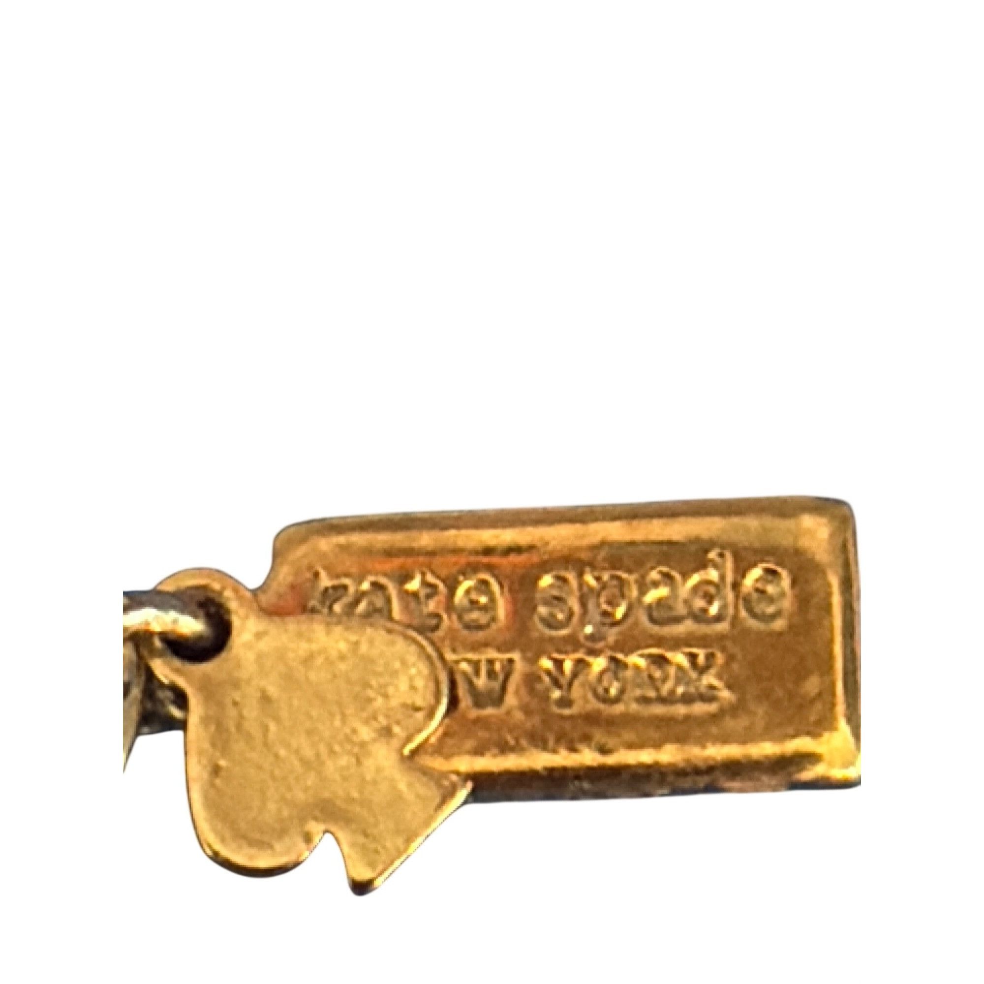 Kate Spade Kate Spade New York Garden Path Pansy Gold Tone Pendant Neck Size ONE SIZE - 5 Thumbnail