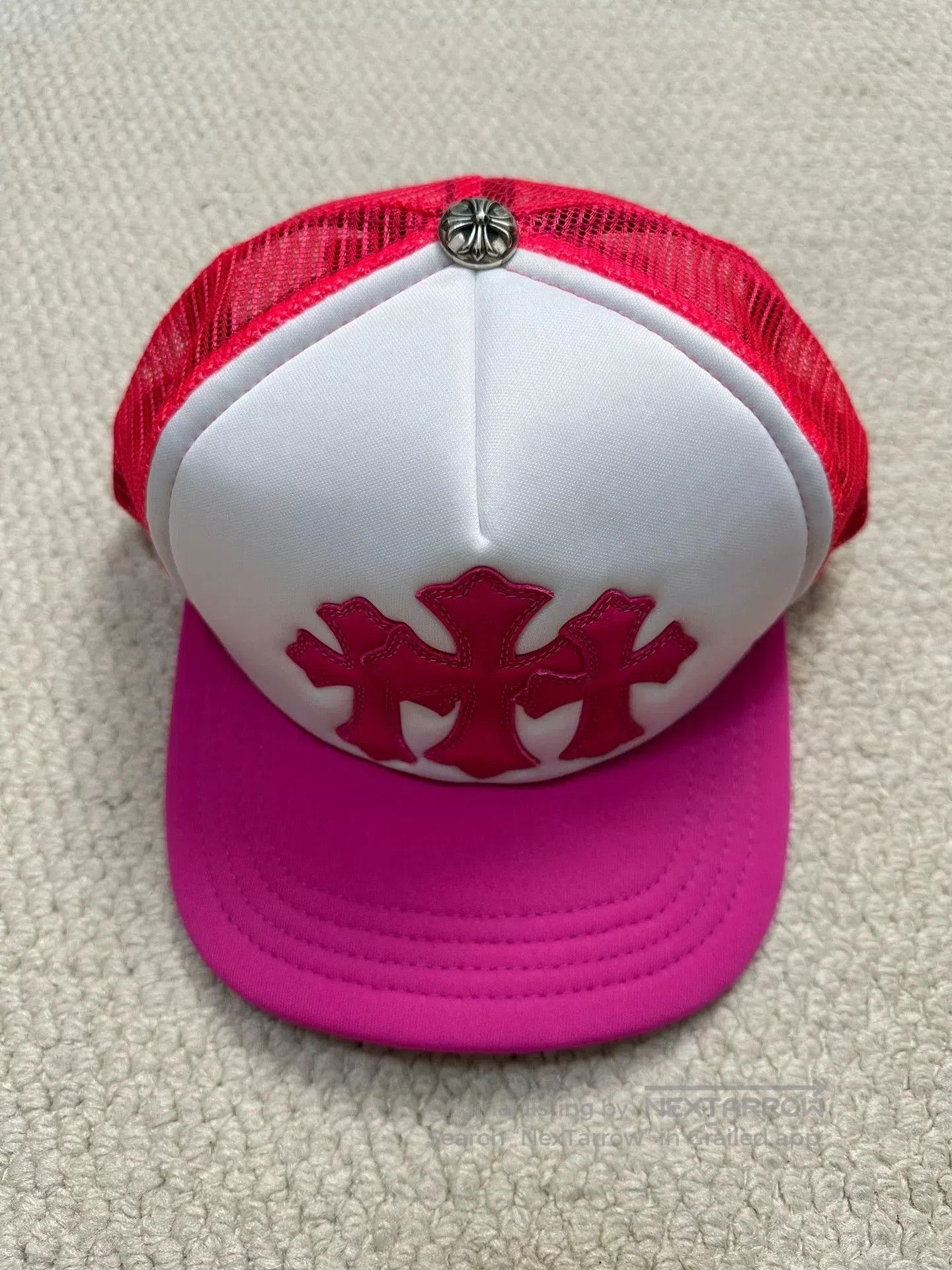 Chrome Hearts Chrome Hearts Pink Cross Patch Baseball Cap. Size ONE SIZE - 1 Thumbnail