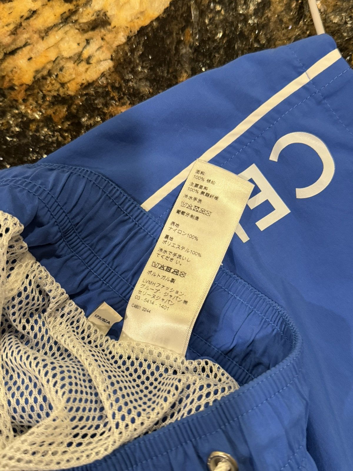 Celine Celine x Hedi FW23 Royal Blue Swim Trunks Logo Print Shorts Size US 34 / EU 50 - 10 Thumbnail