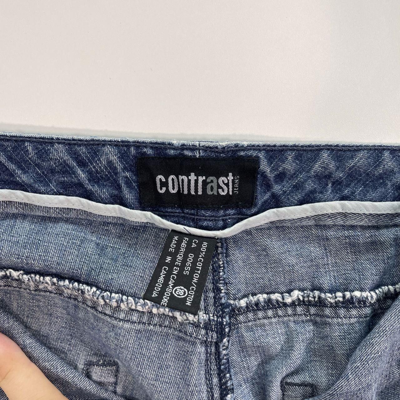 Vintage Contrast Jeans Denim Shorts Size US 40 / EU 56 - 3 Thumbnail