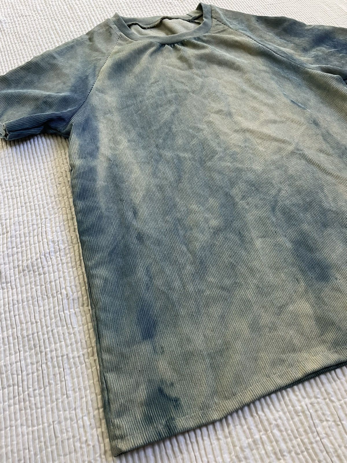 Other Indigo Schloppy Dyed Sun Faded Corduroy Cotton TShirt Size US M / EU 48-50 / 2 - 3 Thumbnail