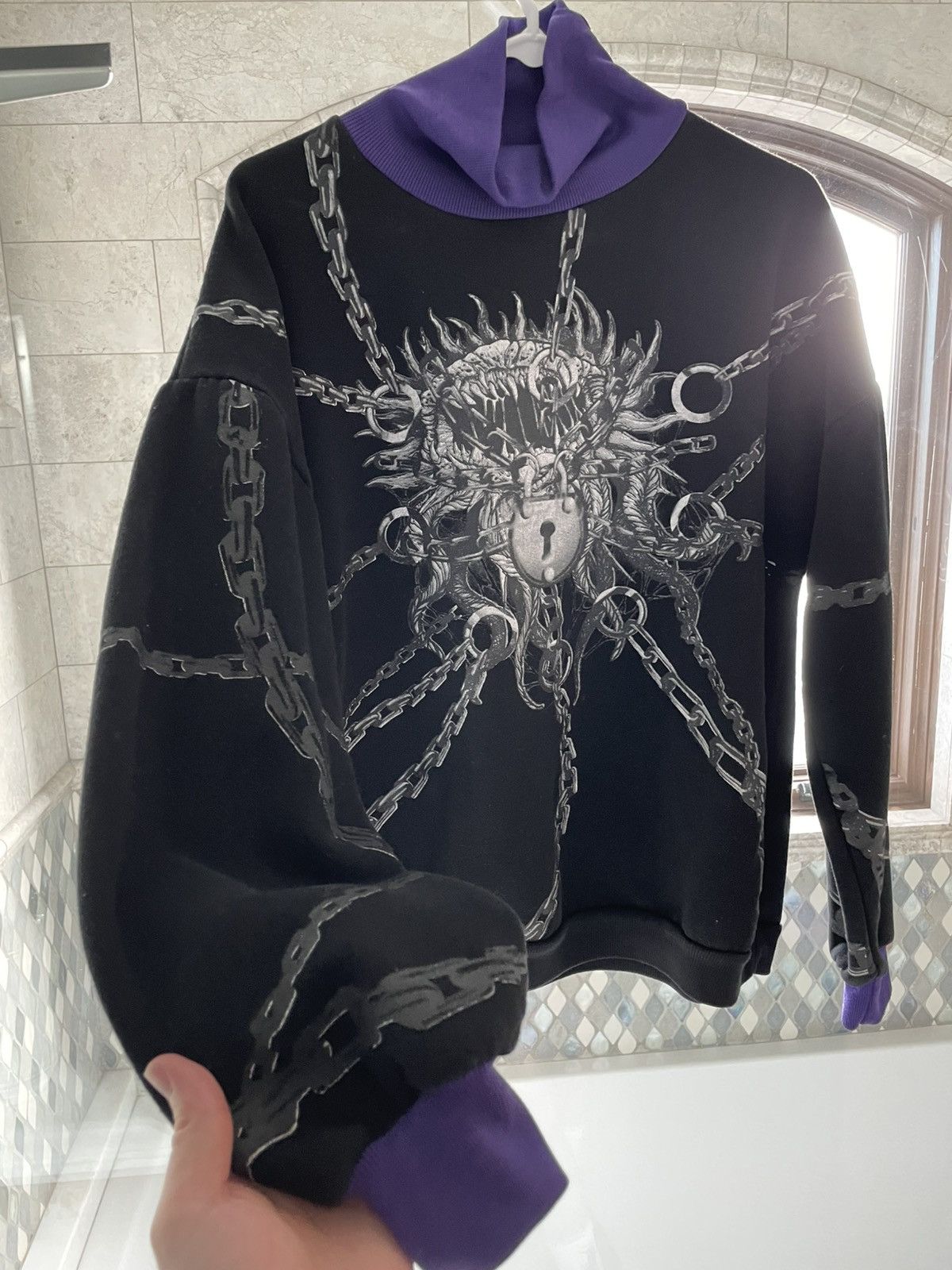 Other × Vintage Japanese Streetwear Turtleneck gothic Sweater Size US M / EU 48-50 / 2 - 3 Thumbnail