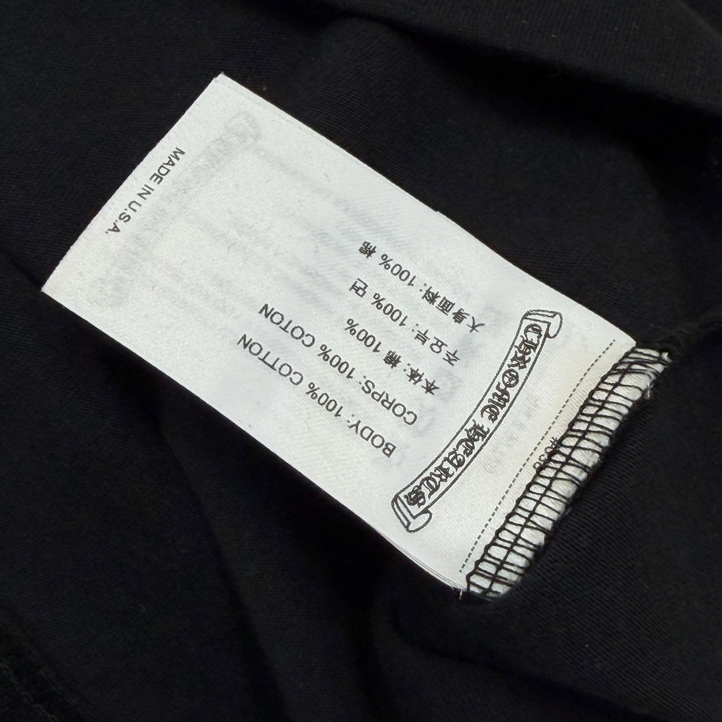 Chrome Hearts Chrome Hearts White Neck Logo L/S Tee Black M Size US M / EU 48-50 / 2 - 4 Thumbnail