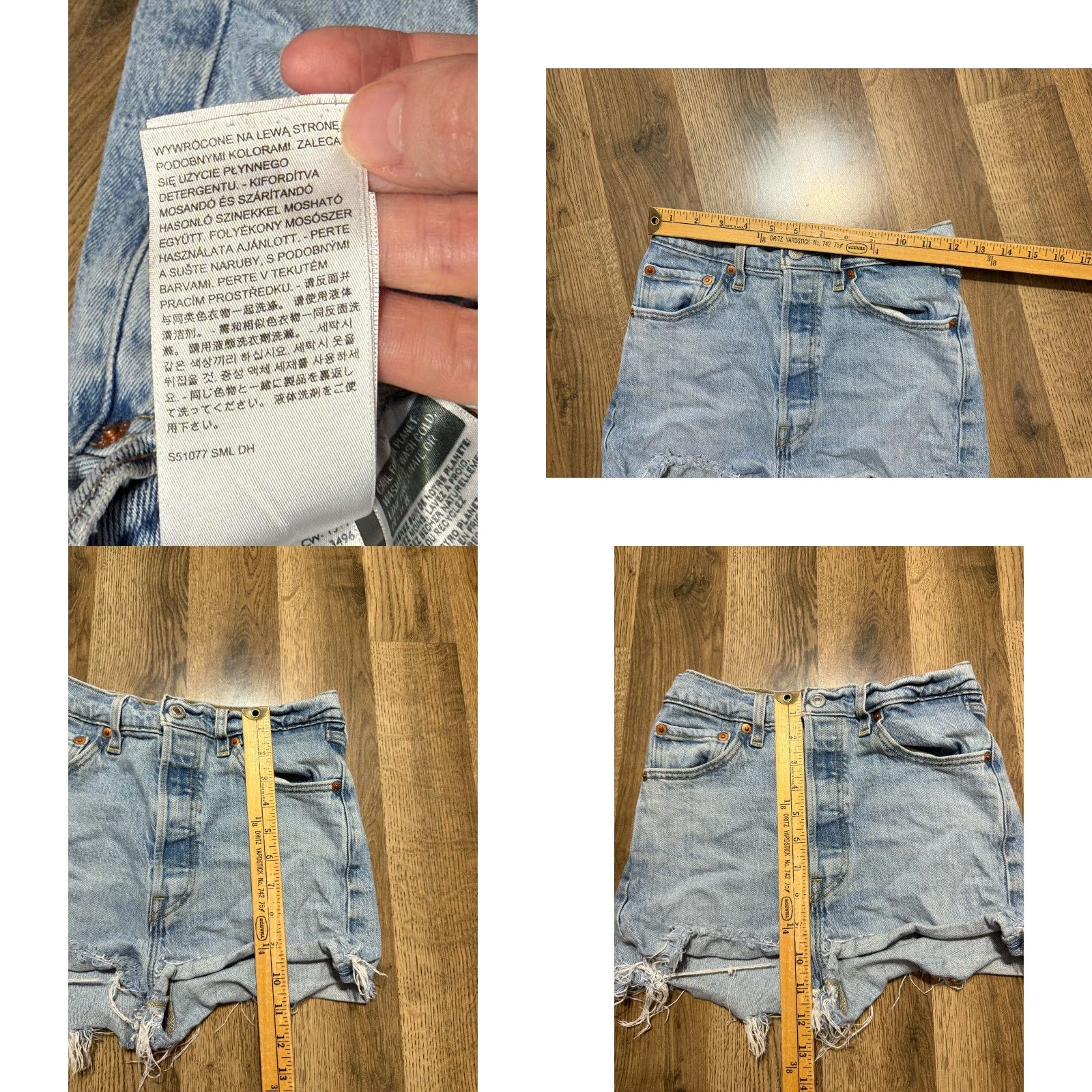 Levi's VINTAGE Levi's Jeans Women's Size 26 Blue Denim Cut-Off Shorts Ribcage Straight Jeans Size 26" / US 2 / IT 38 - 9 Thumbnail