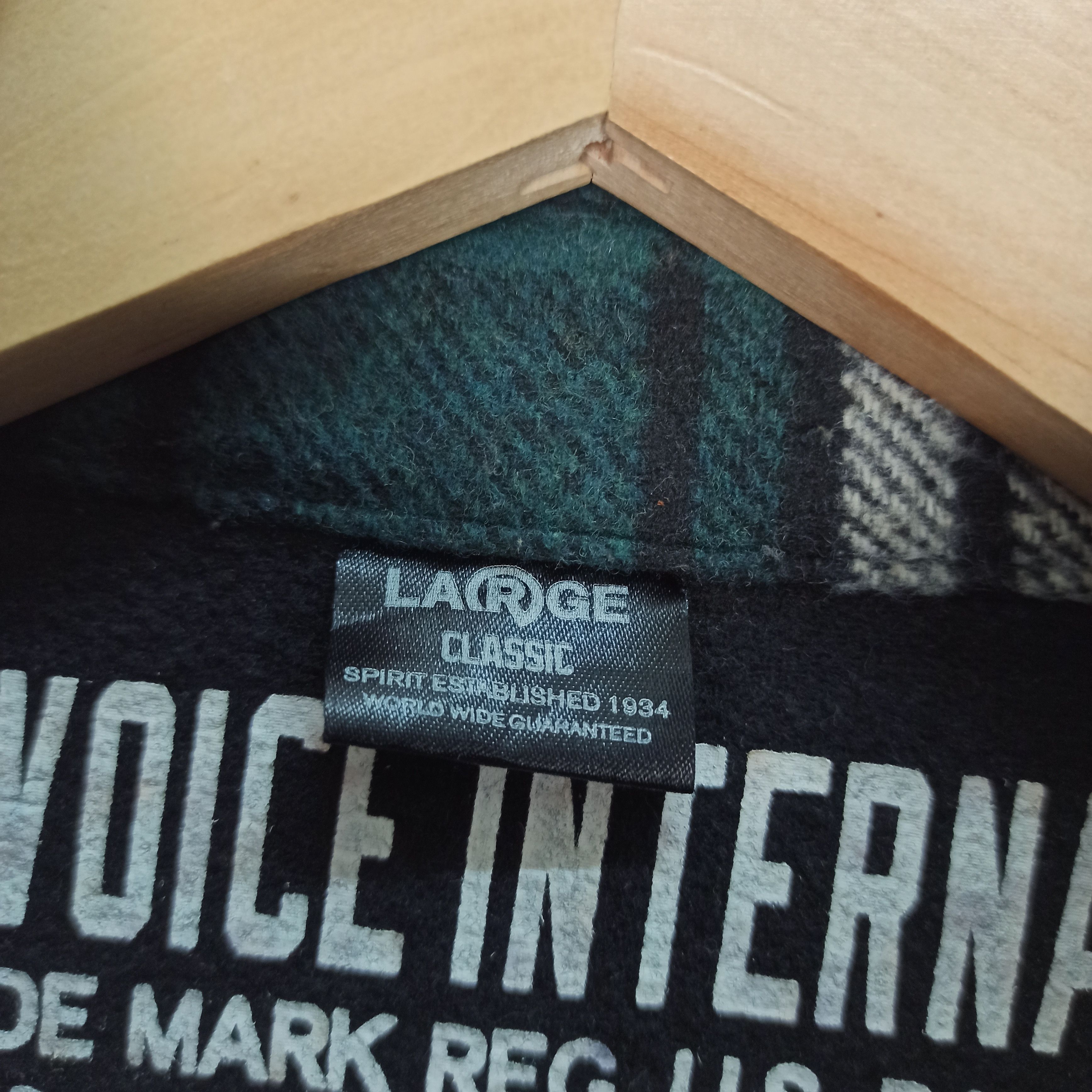 14th Addiction × Flannel × Japanese Brand Rare Flannel Jacket RealBvoice Green Colour Button Size US L / EU 52-54 / 3 - 10 Thumbnail