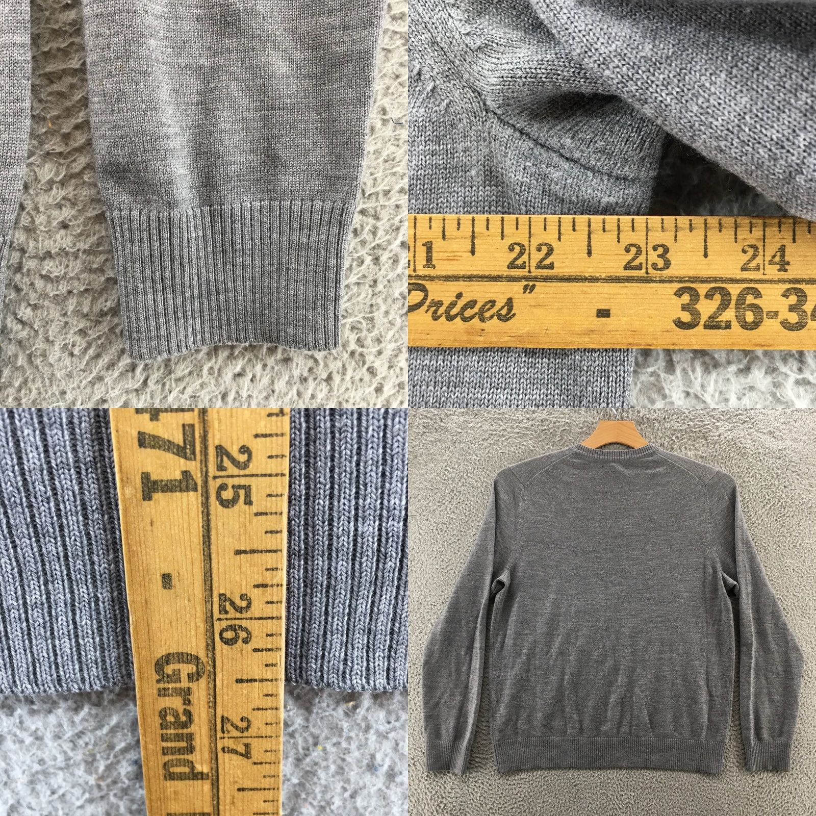Banana Republic Banana Republic Sweater Mens L Gray Merino Extra Fine Wool Knitted Long Sleeve Size US L / EU 52-54 / 3 - 8 Thumbnail