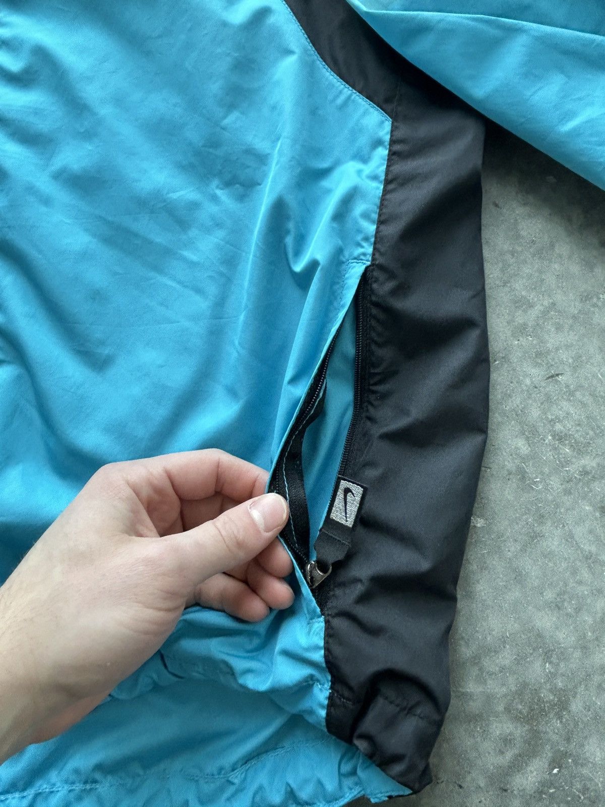 Nike Vintage 90s Baby Blue Nike Windbreaker Jacket Size US M / EU 48-50 / 2 - 6 Thumbnail