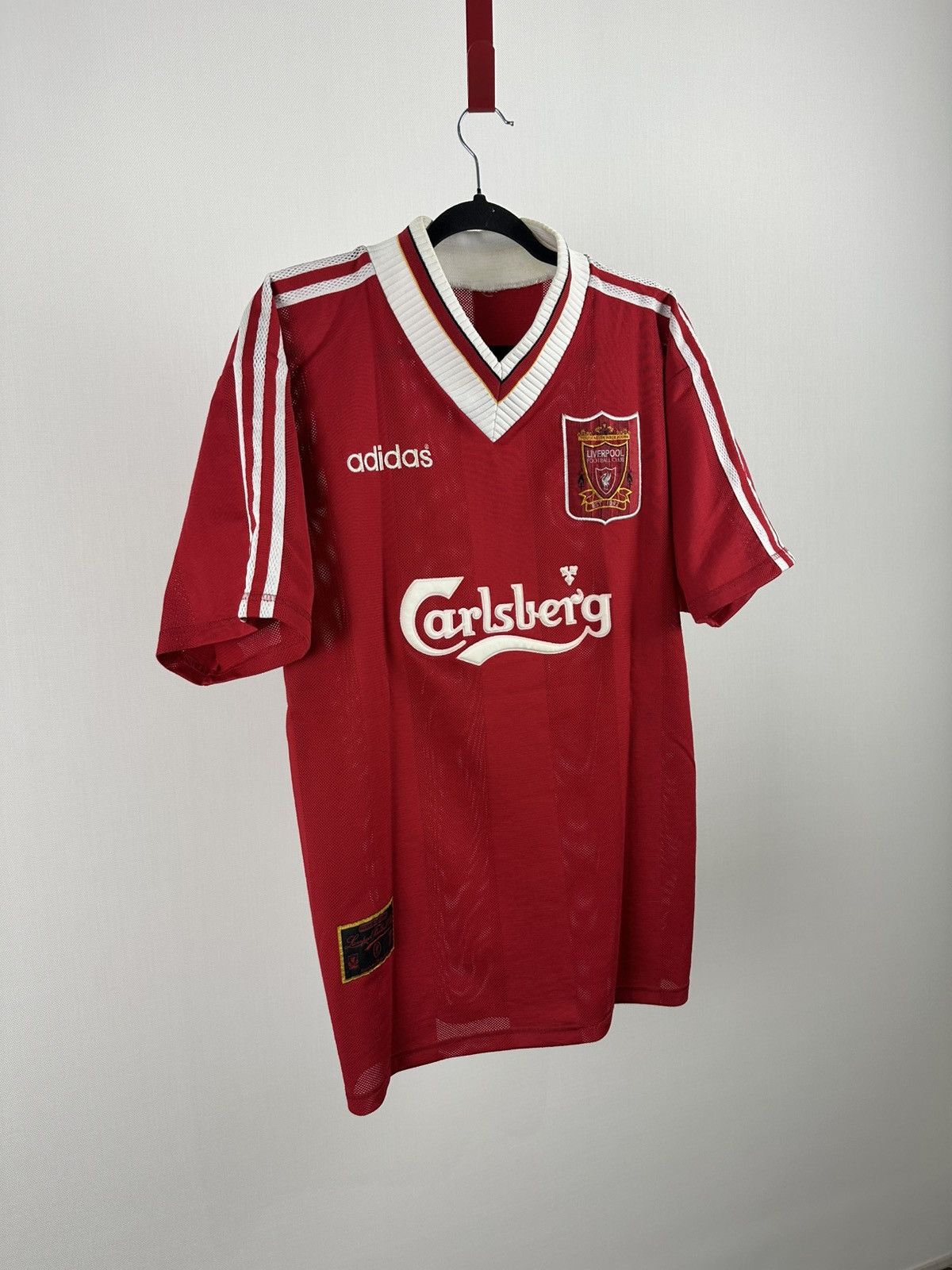 Adidas 1995-1996 Vintage Liverpool FC Home Soccer Jersey – Size XL Size US XL / EU 56 / 4 - 3 Thumbnail