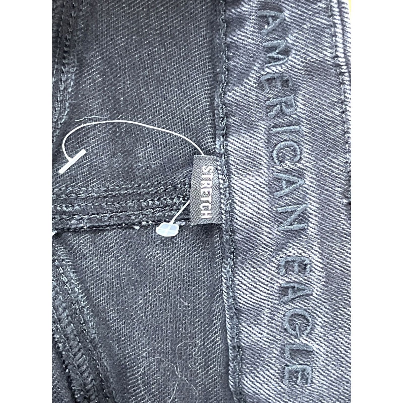 American Eagle Outfitters American Eagle Outfitters Shorts Womens 4 Cut-Off Black Cotton Blend Zip Fly Denim 5-Pocket Design Stretch Regular Vintage? No Ladies Womens Size 27" / US 4 / IT 40 - 6 Thumbnail