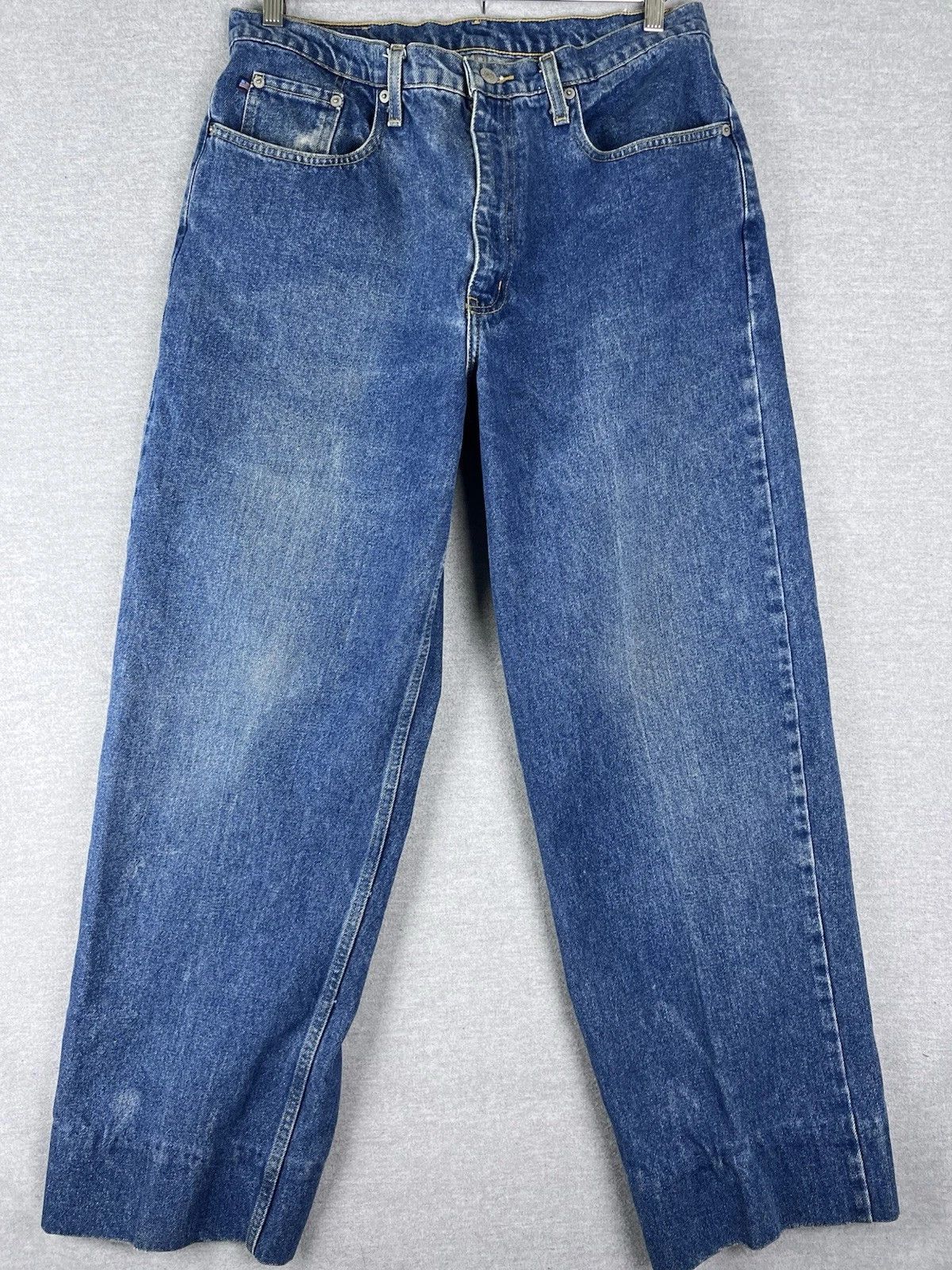 Polo Ralph Lauren POLO RALPH LAUREN Jeans Baggy 90s Flag Logo Men's 31x29 Size US 31 - 3 Thumbnail