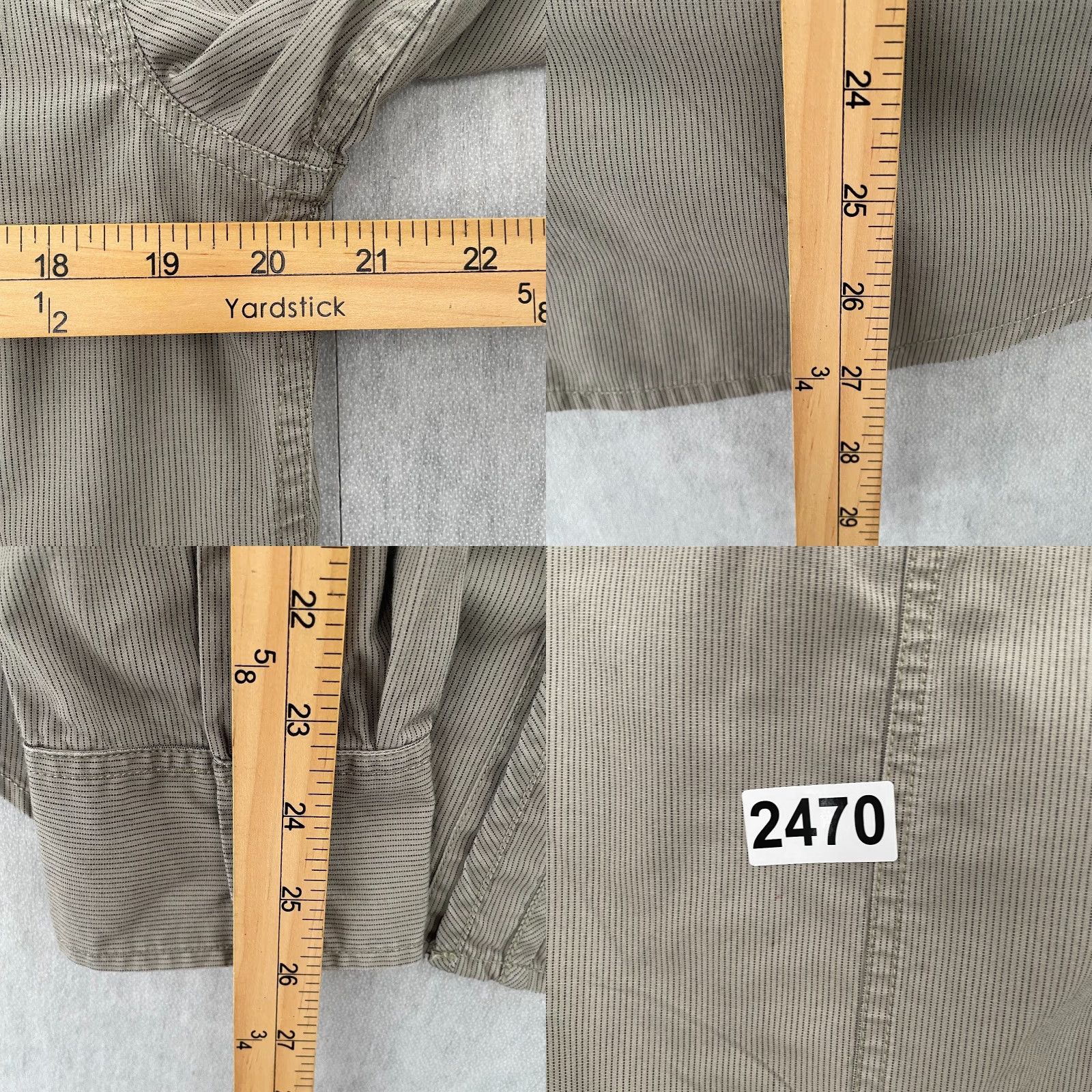 Armani Exchange Armani Exchange Shirt Adult Medium Tan Button Up Long Sleeve Zip Pocket Mens M Size US M / EU 48-50 / 2 - 8 Thumbnail