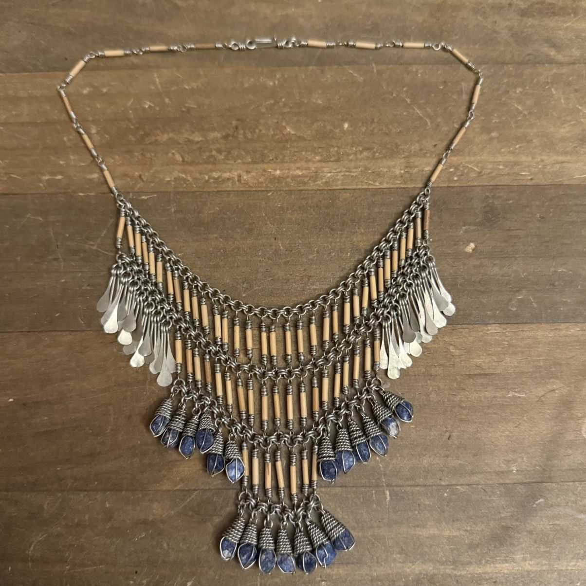 Vintage Vintage Bohemian multi tier statement bib necklace Size ONE SIZE - 3 Thumbnail