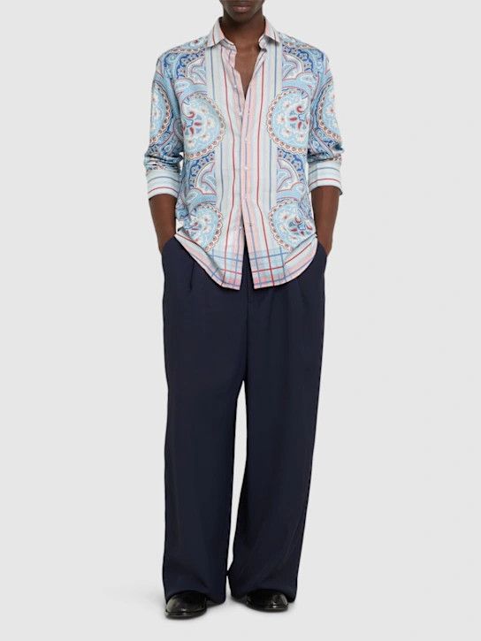 Etro o1lsvrm0425 Shirt in Blue Size US S / EU 44-46 / 1 - 2 Thumbnail