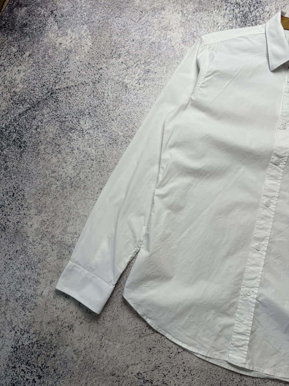 Burberry Burberry White Button Up Shirt Size US L / EU 52-54 / 3 - 3 Thumbnail