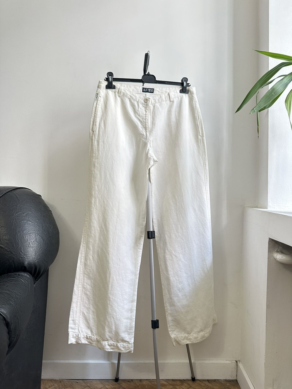 Giorgio Armani Armani Jeans Vintage Hemp Blend Lightweight WMNS Pants 12 Size 34" / US 12 / IT 48 - 1 Thumbnail