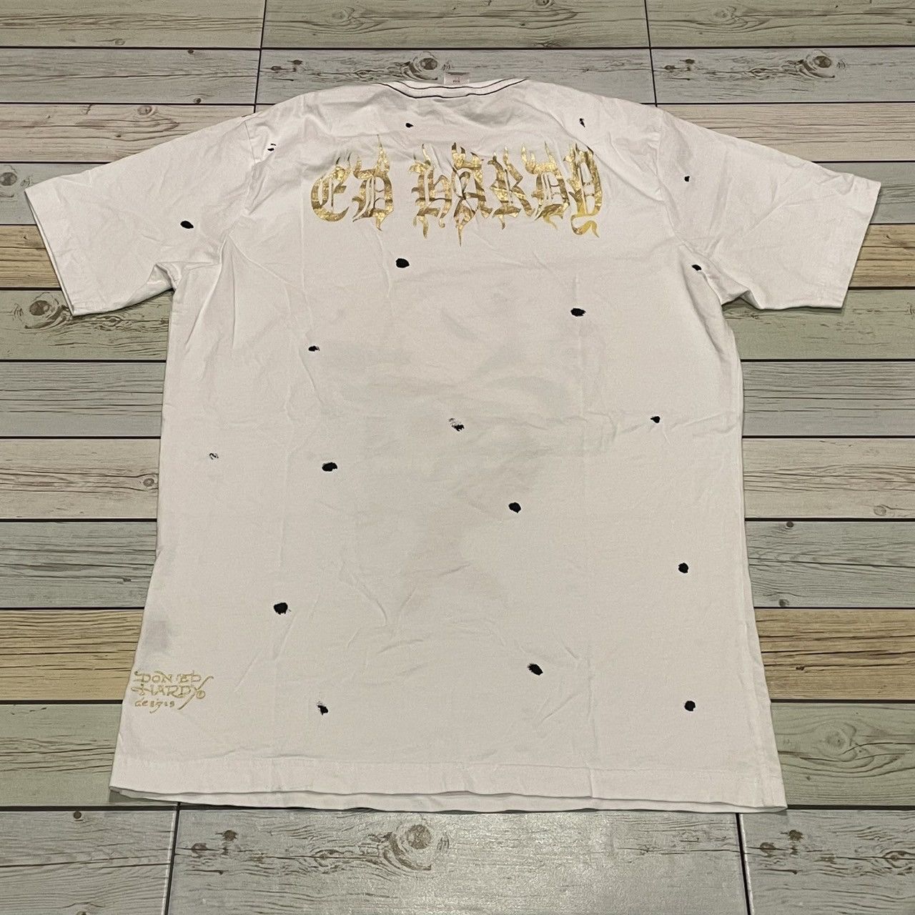 Affliction × Ed Hardy × Tapout Rare Ed Hardy Tee Y2K Affliction Style Size US L / EU 52-54 / 3 - 3 Thumbnail