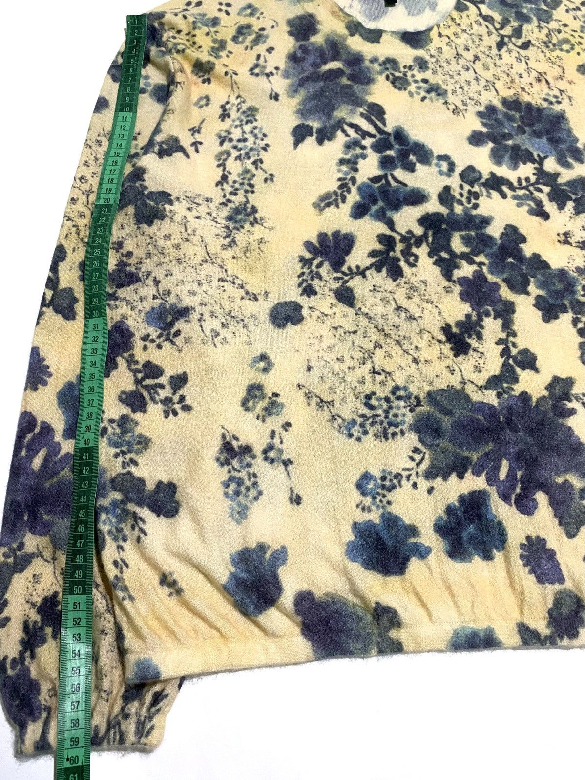 Loro Piana LORO PIANA BLUE EYES FLORAL CASHMERE SILK SWEATERS Size L / US 10 / IT 46 - 17 Thumbnail