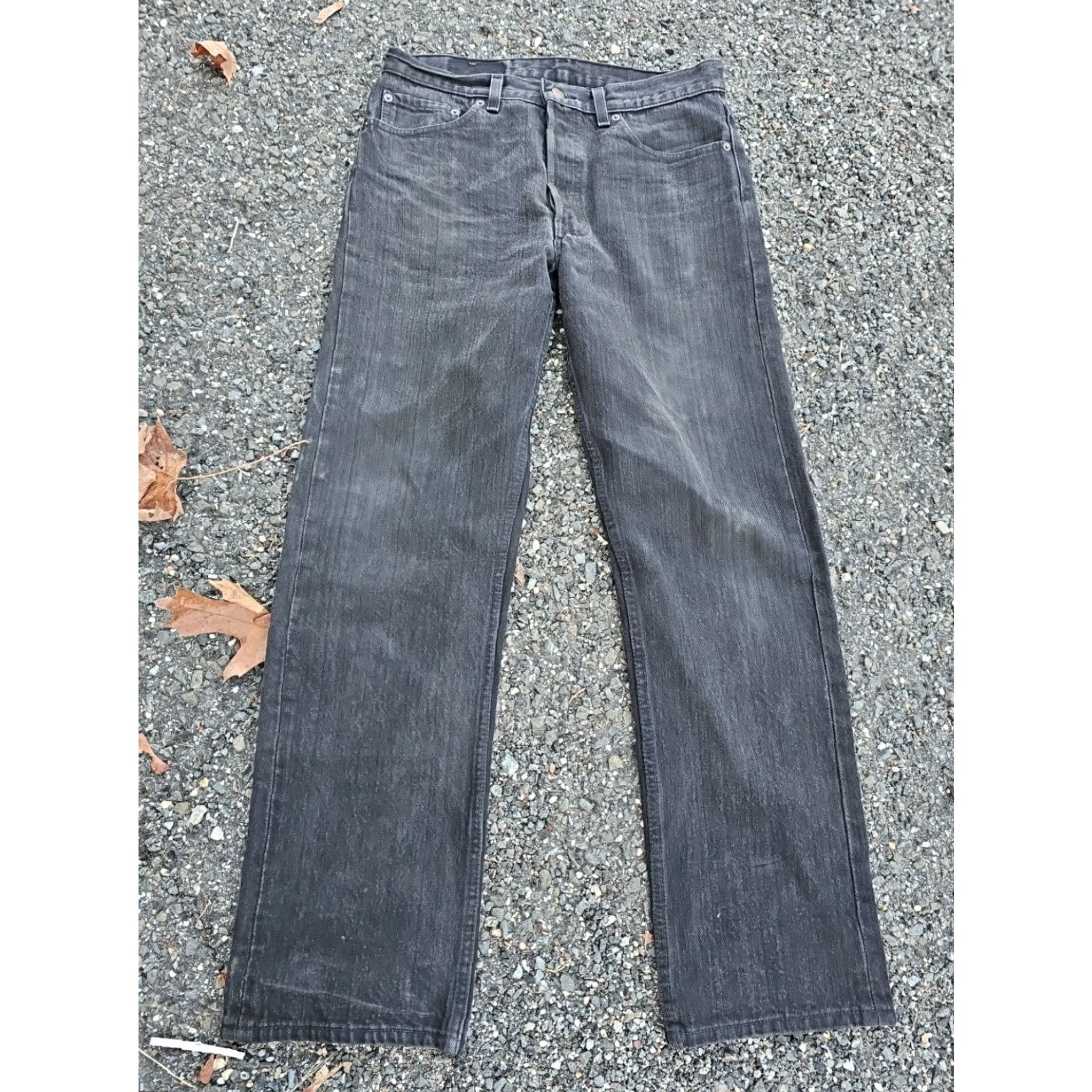 Levi's VINTAGE Levi's 501 Jeans Mens Size 33x30 Black Denim Straight 1990s USA Made Size 33 Inseam 30 Size US 33 - 2 Thumbnail