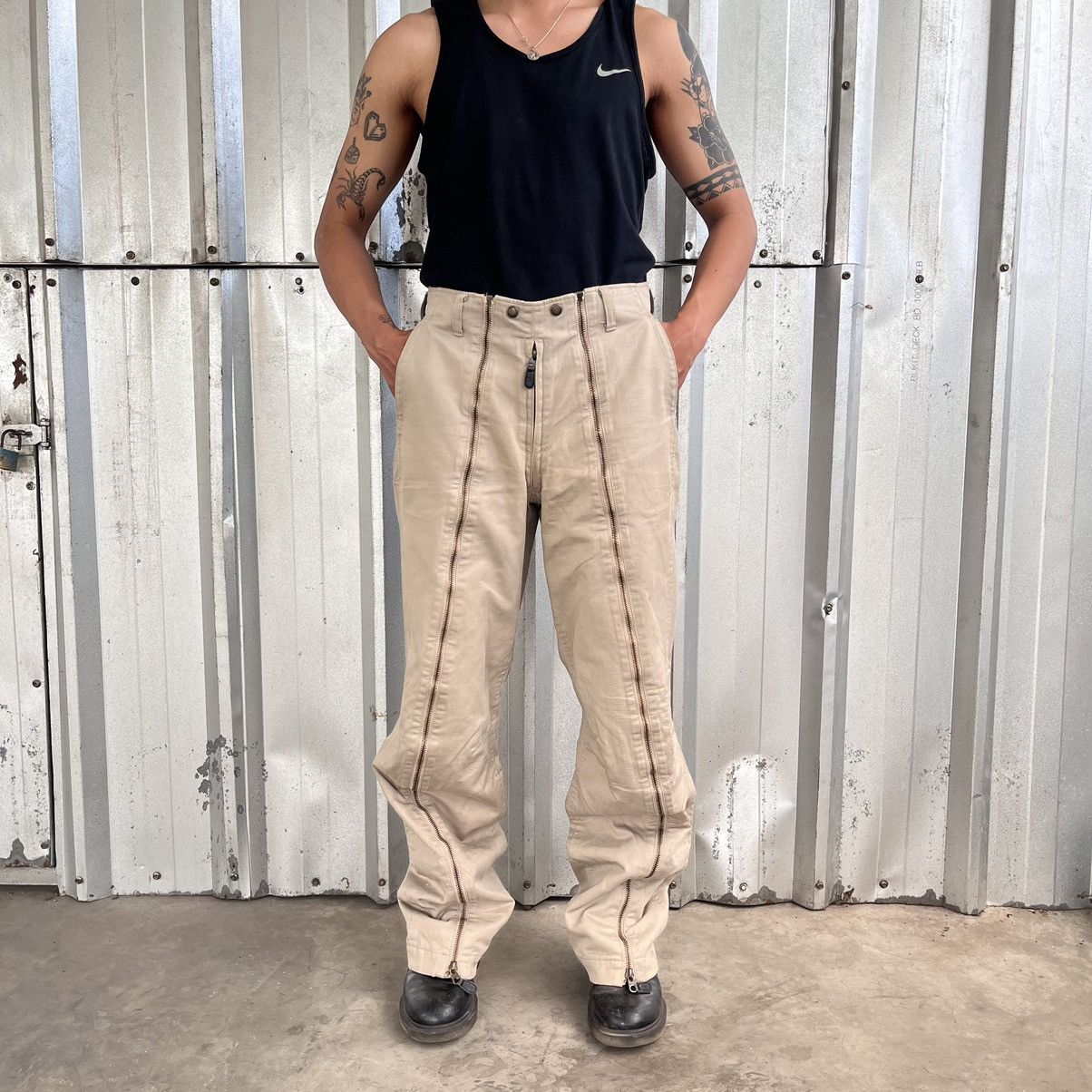 General Research Rare 1999 General Research Style 565 Front Zip Heavy Pants Size US 31 - 1 Thumbnail