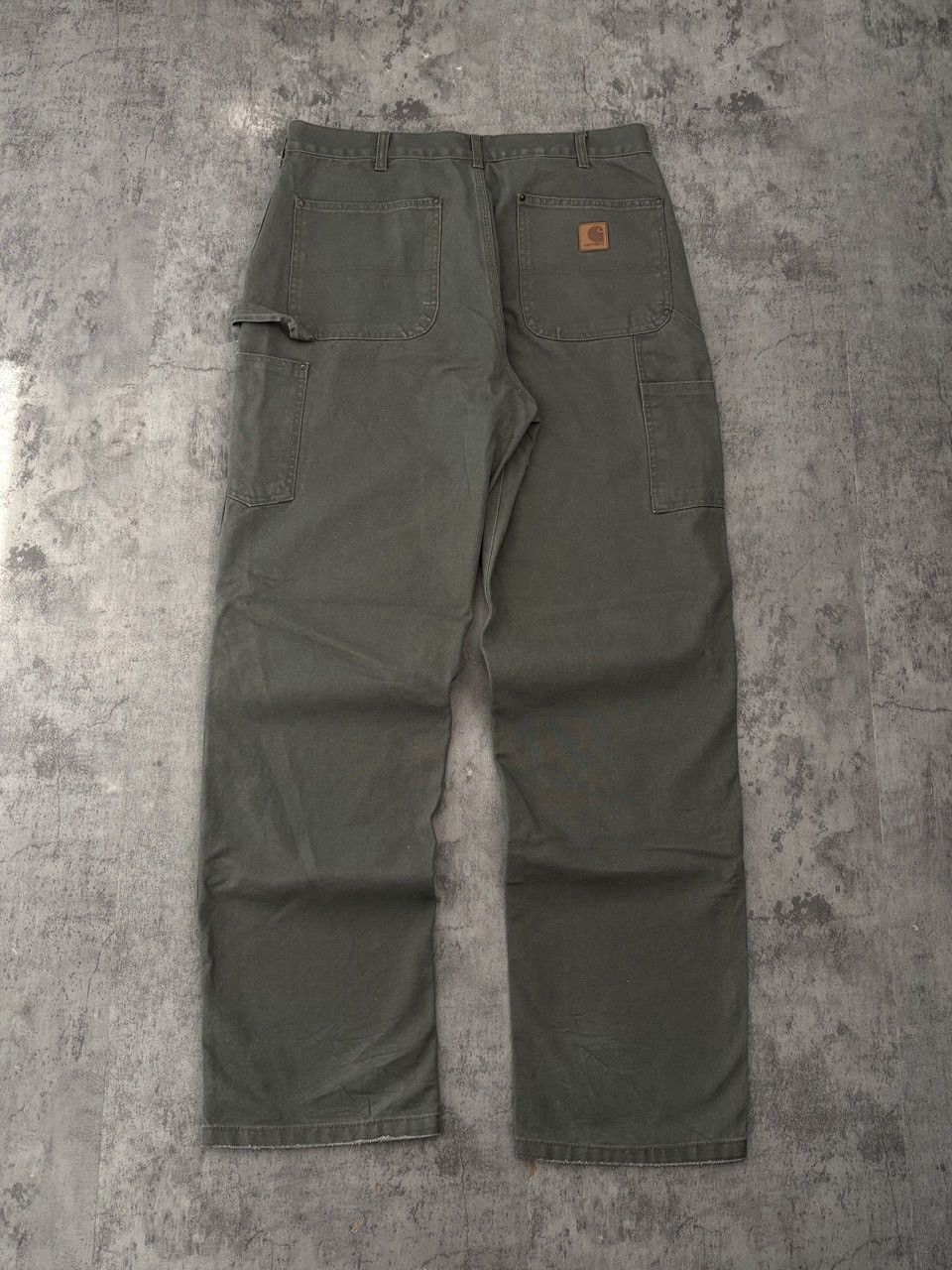 Carhartt Double Knee Duck Canvas Moss Green Carpenter Pant