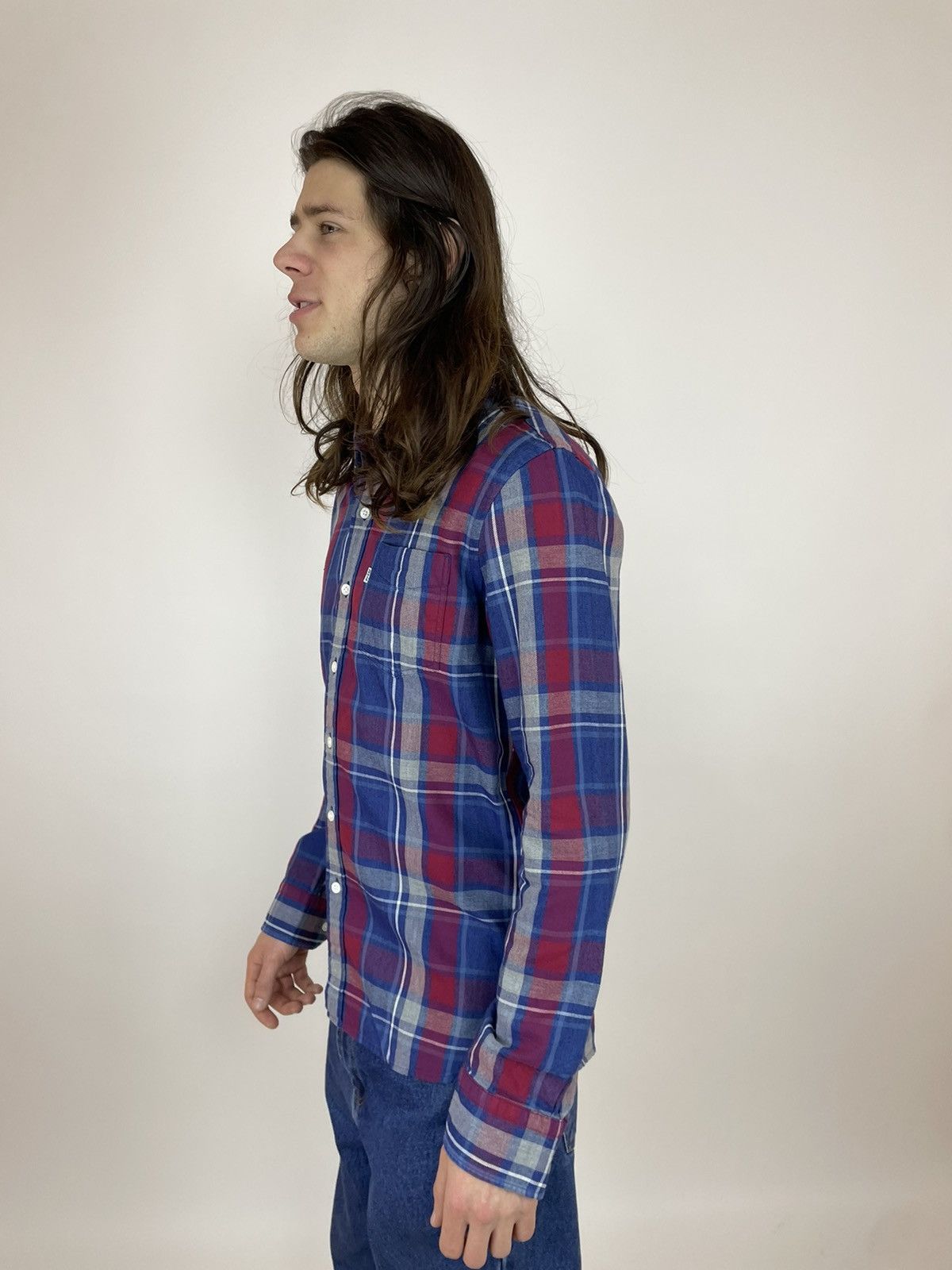 Levi's Levis checkered Shirt long sleeve slim fit Mens size S Size US S / EU 44-46 / 1 - 4 Thumbnail