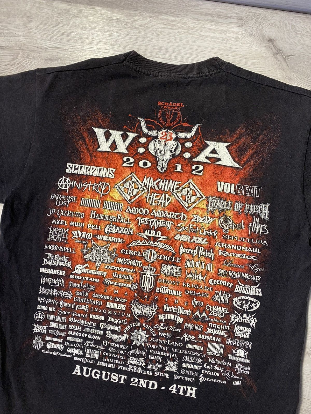 Band Tees Wacken 2012 Festival Metal Tee Rock Bands Size US M / EU 48-50 / 2 - 2 Thumbnail
