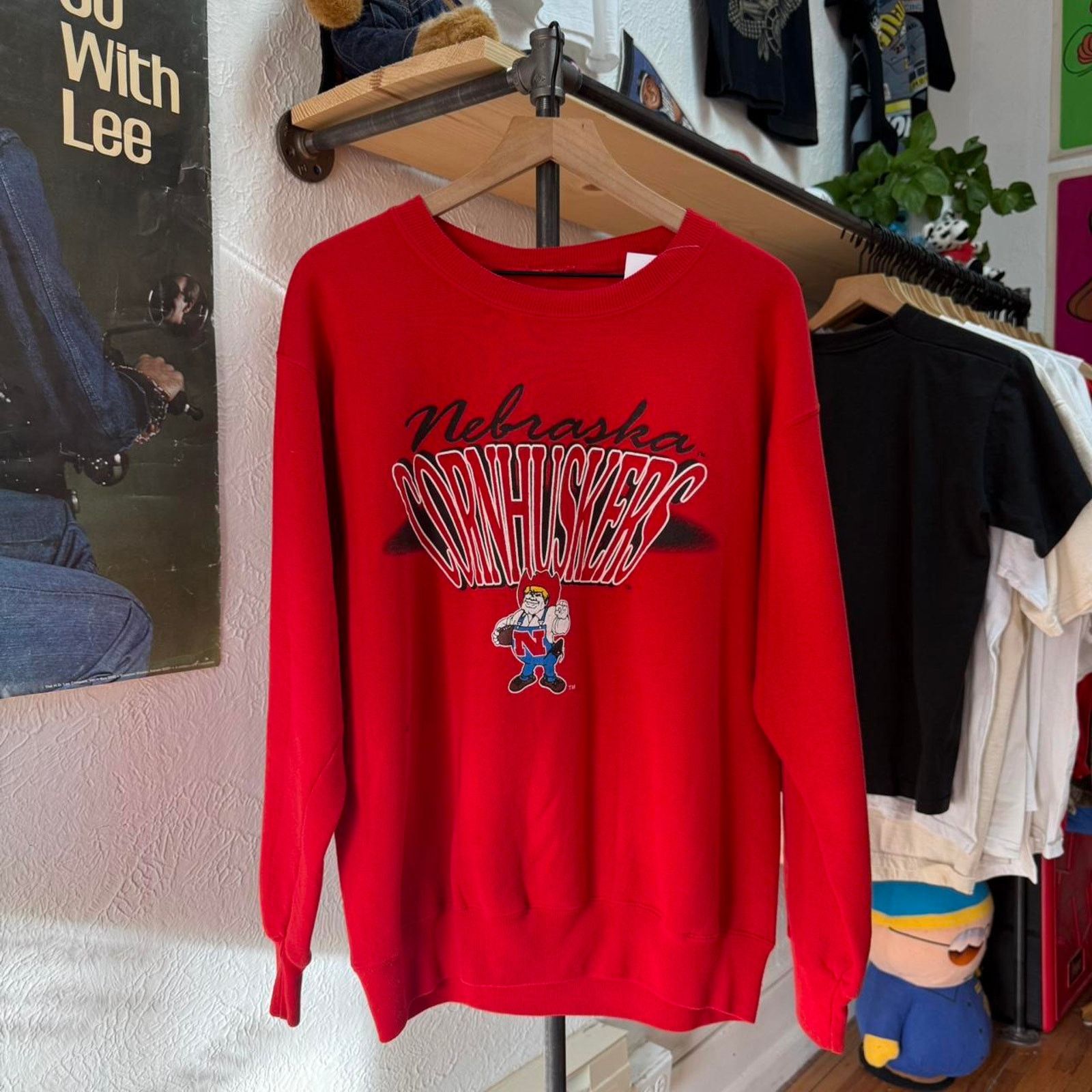 Vintage Vintage 90s Nebraska Huskers Herbie Cornhuskers Crewneck Size US L / EU 52-54 / 3 - 1 Thumbnail