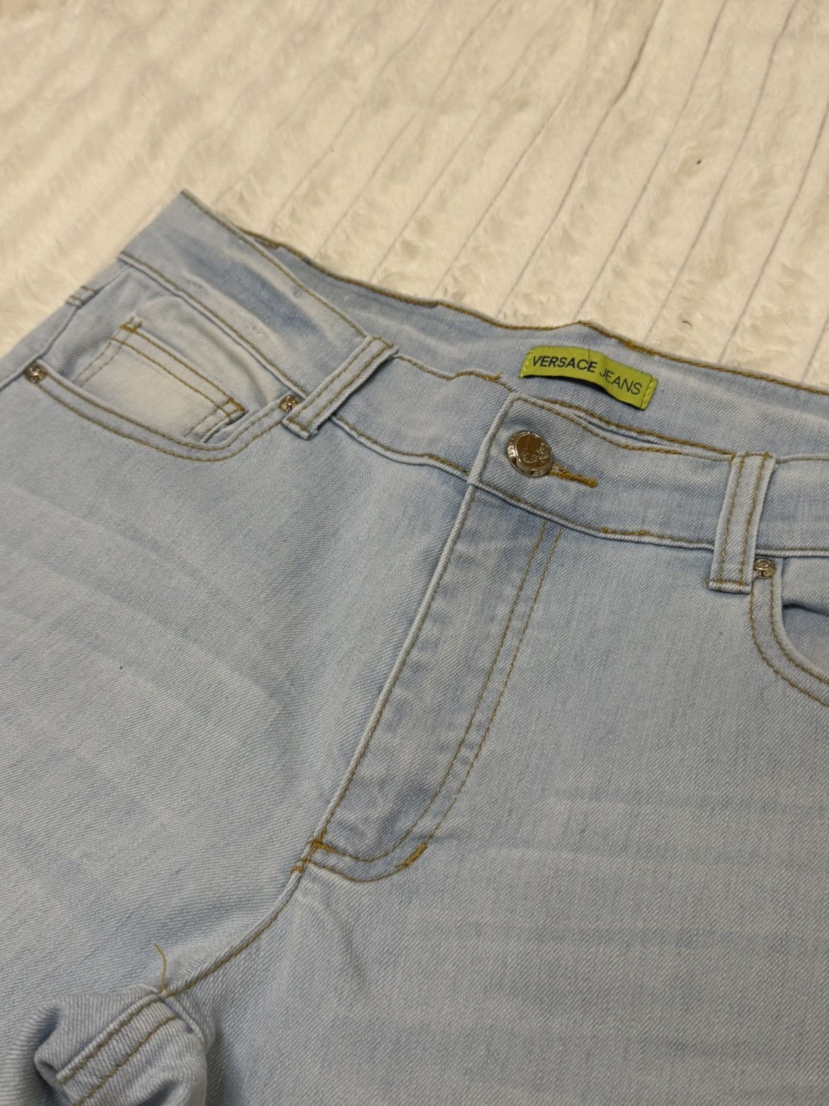 Versace Versace Jeans Denim Straight Fit Y2K Logo Avant Garde Size US 32 / EU 48 - 7 Thumbnail