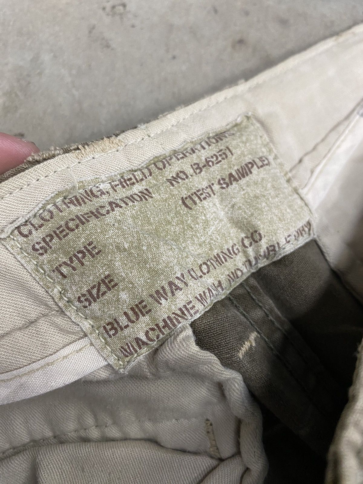 Vintage military cargo pant blue way clothing b 6251 Size US 30 / EU 46 - 4 Thumbnail