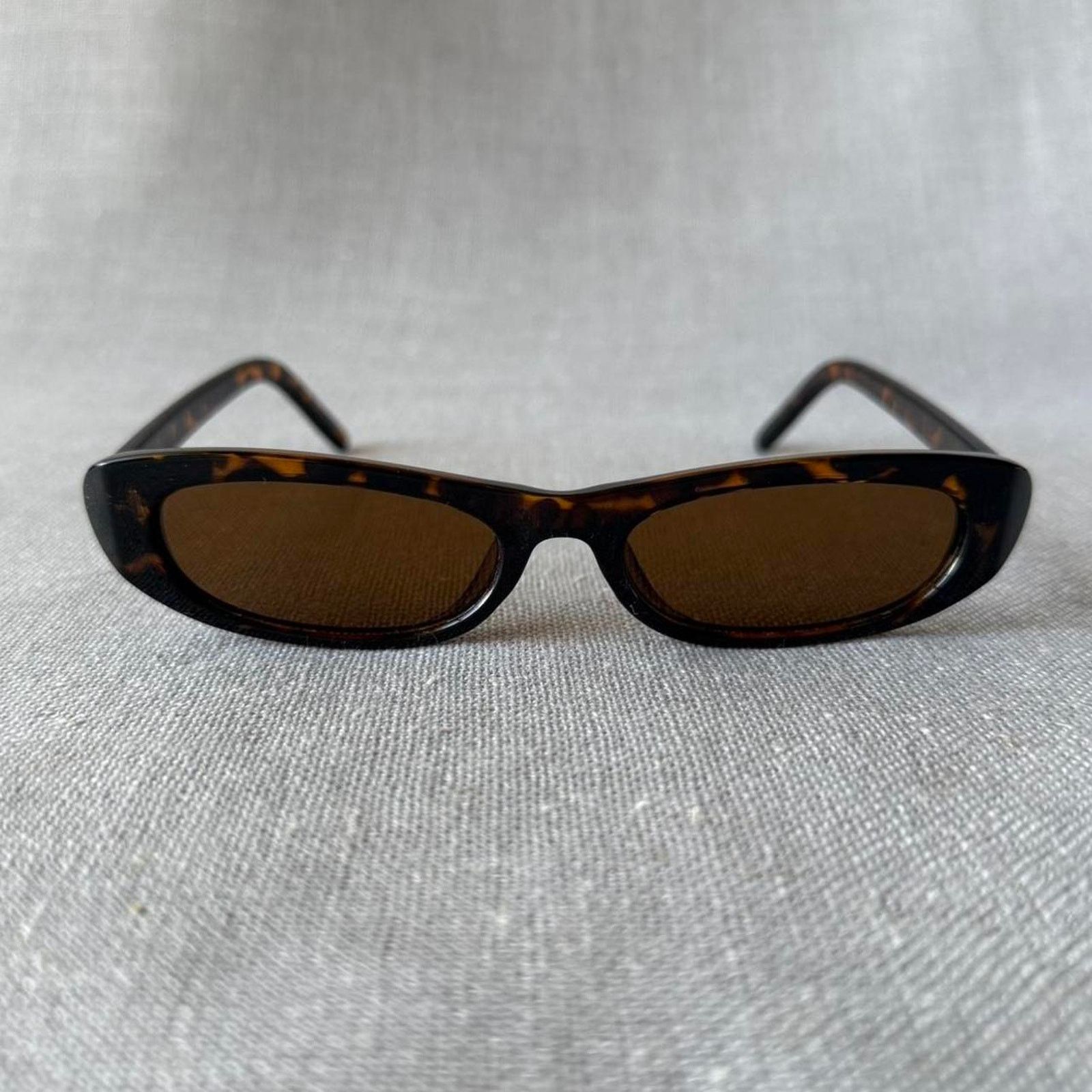 Other Skinny thin tortoise frame sunglasses MENS2 Size ONE SIZE - 1 Thumbnail