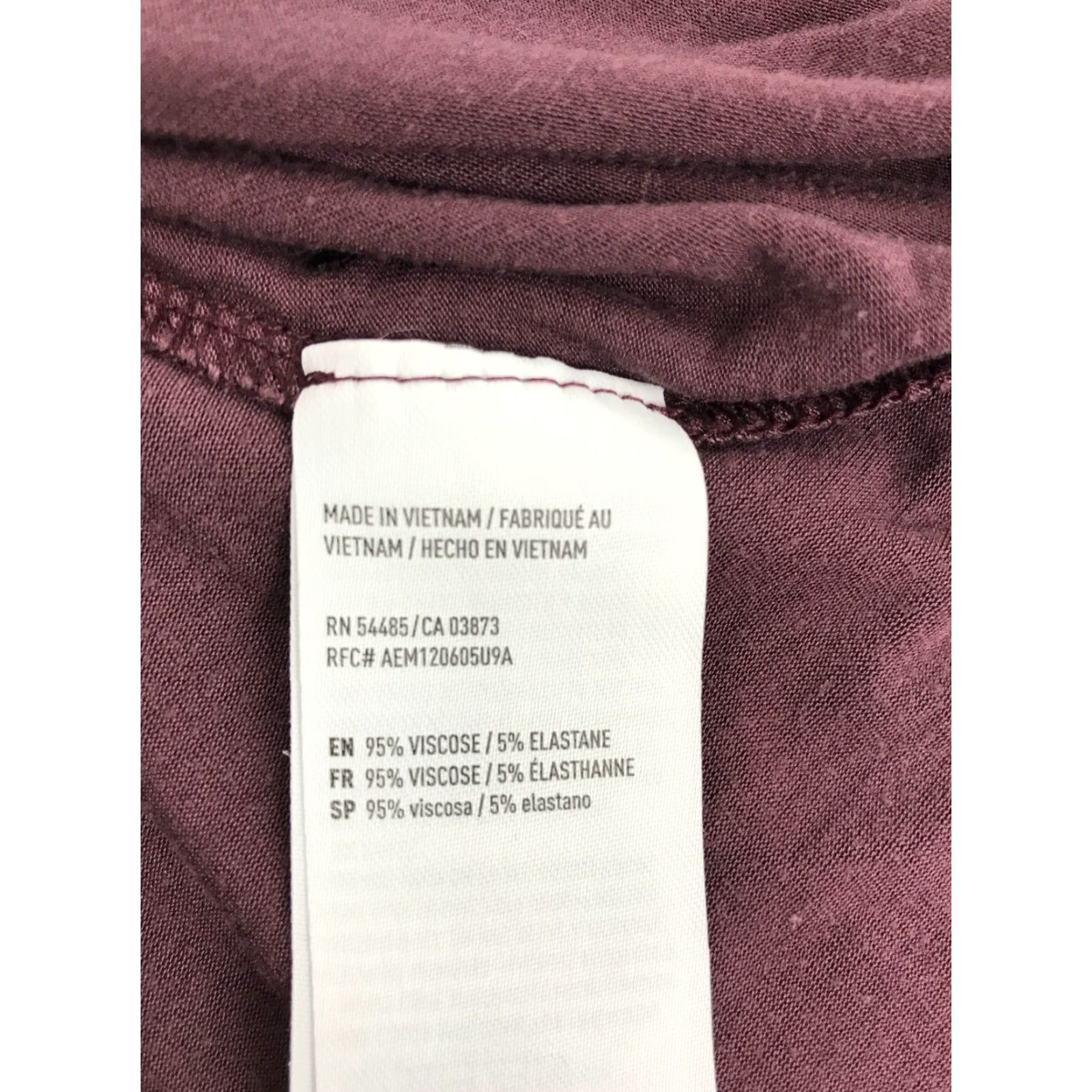 American Eagle Outfitters Soft & Sexy by AEO Shirt Womens M Purple Long Sleeve Criss Cross V-Neck Blouse Size M / US 6-8 / IT 42-44 - 5 Thumbnail